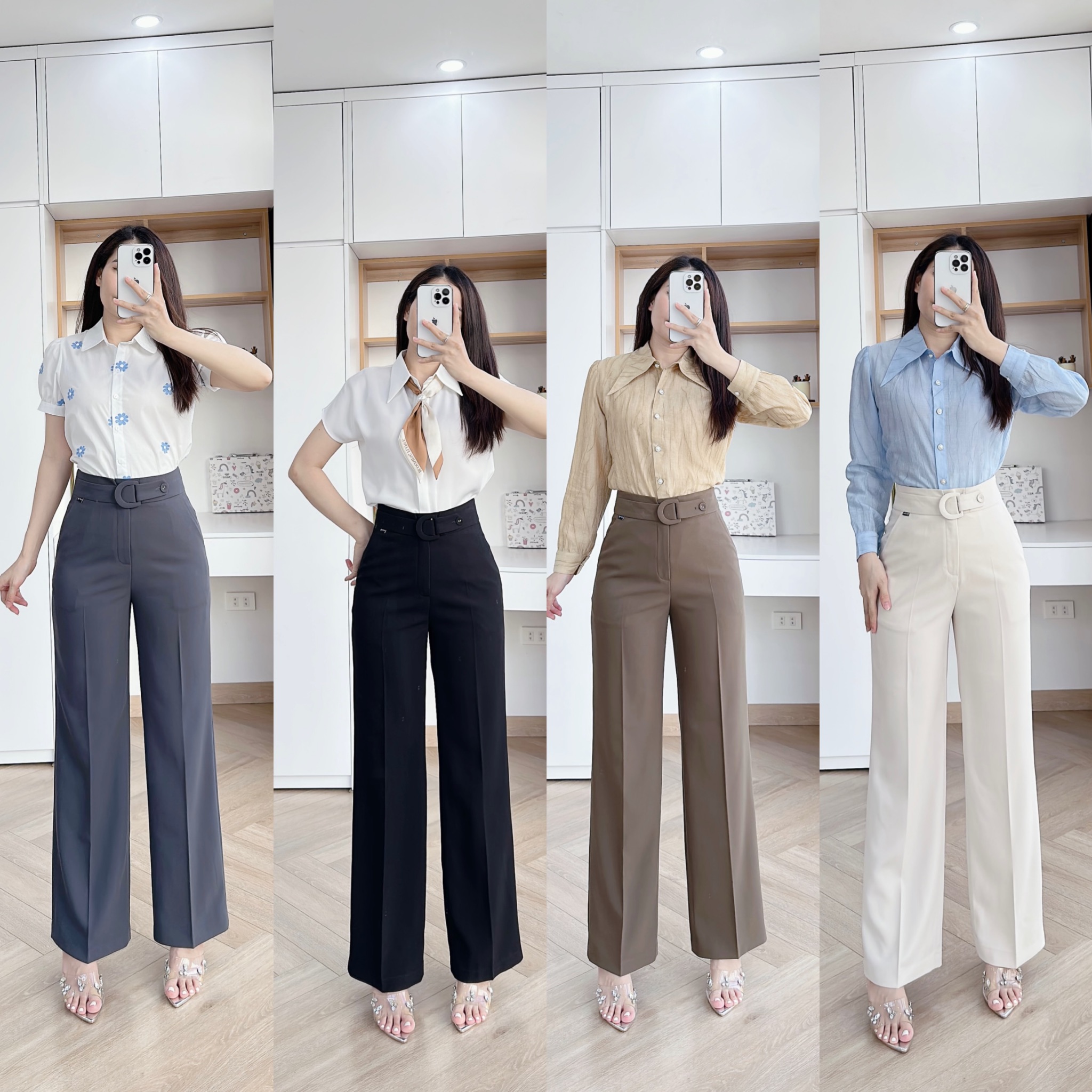 Q82 quần cạp xuông đai D