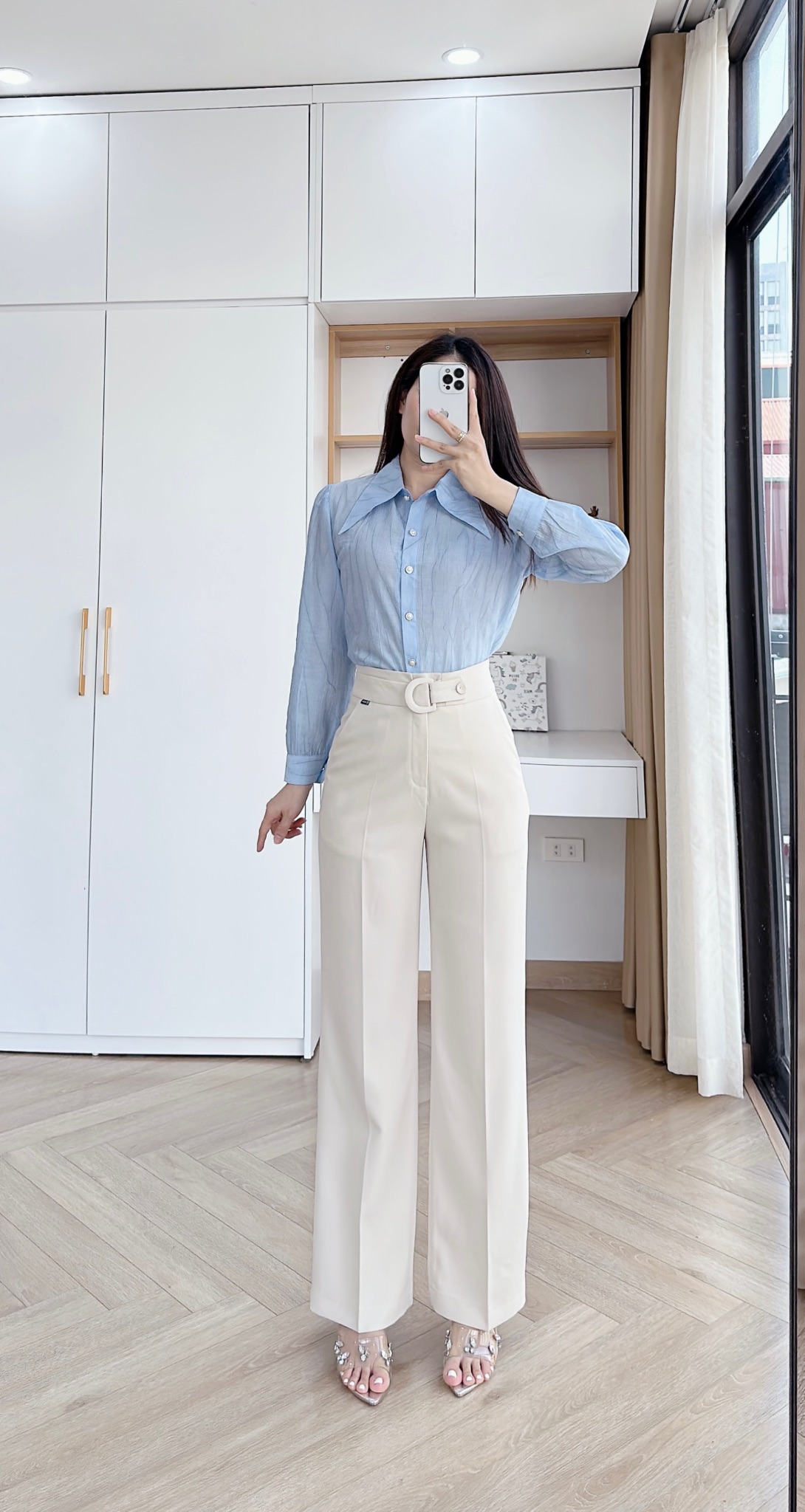Q82 quần cạp xuông đai D