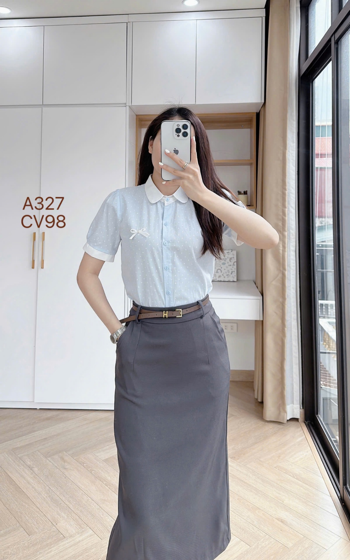 CV98 Chân váy dáng dài 75cm