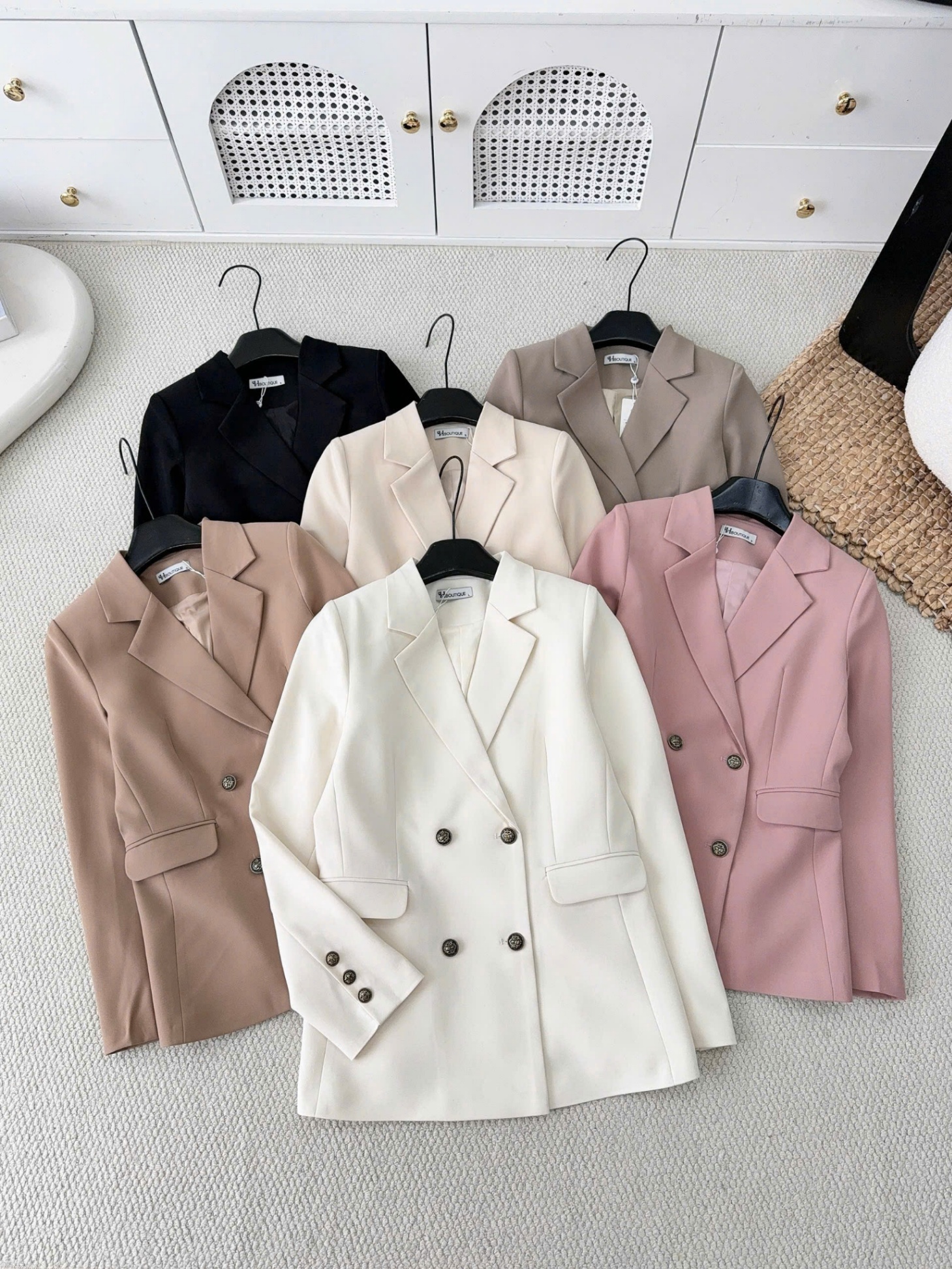 AV309 áo Blazer 4 cúc đồng