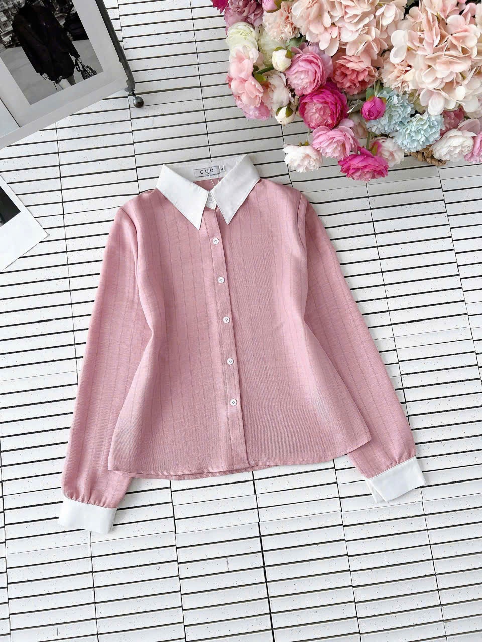 A339 Áo sơ mi kẻ tay dài