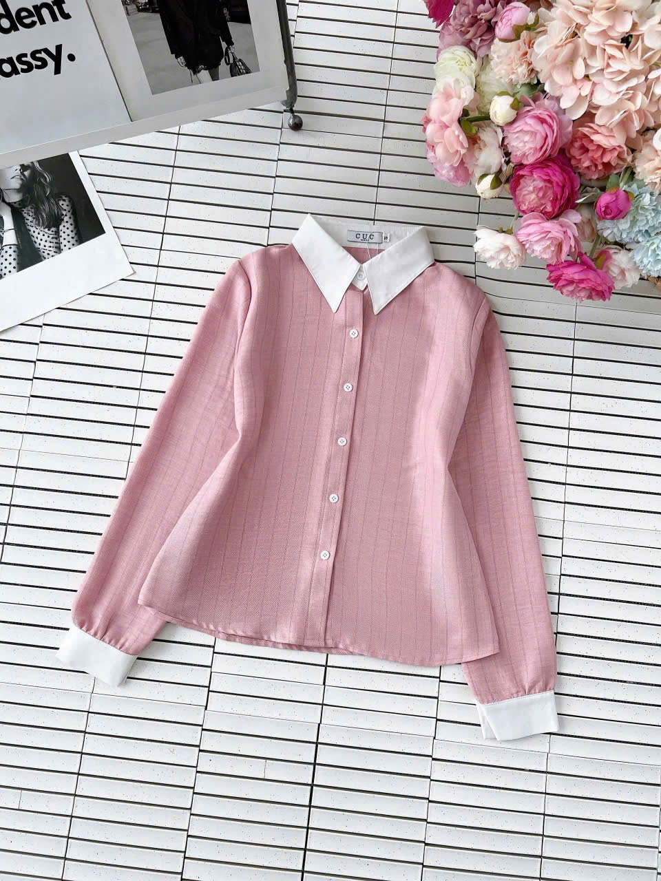 A339 Áo sơ mi kẻ tay dài