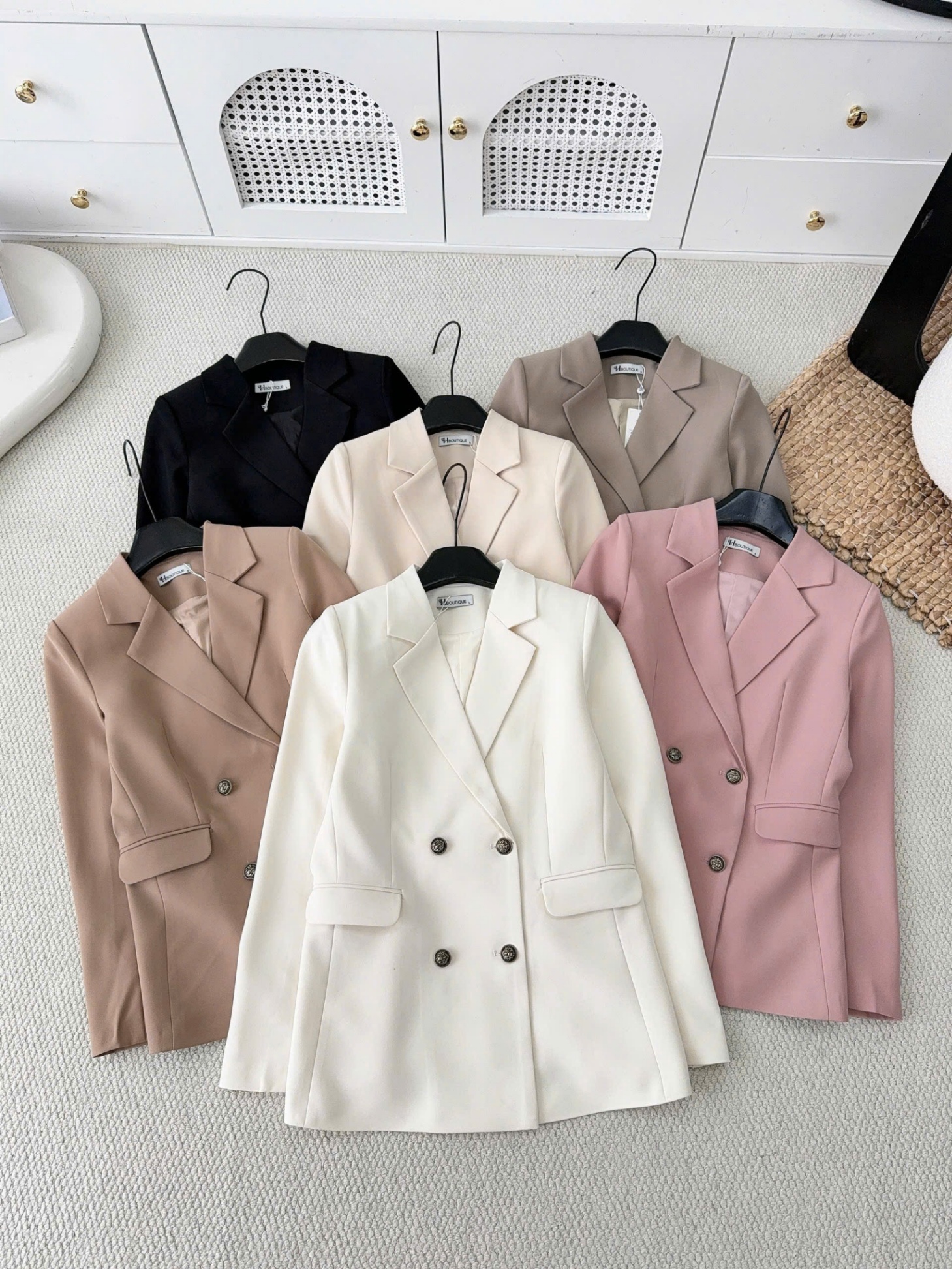 AV309 áo Blazer 4 cúc đồng