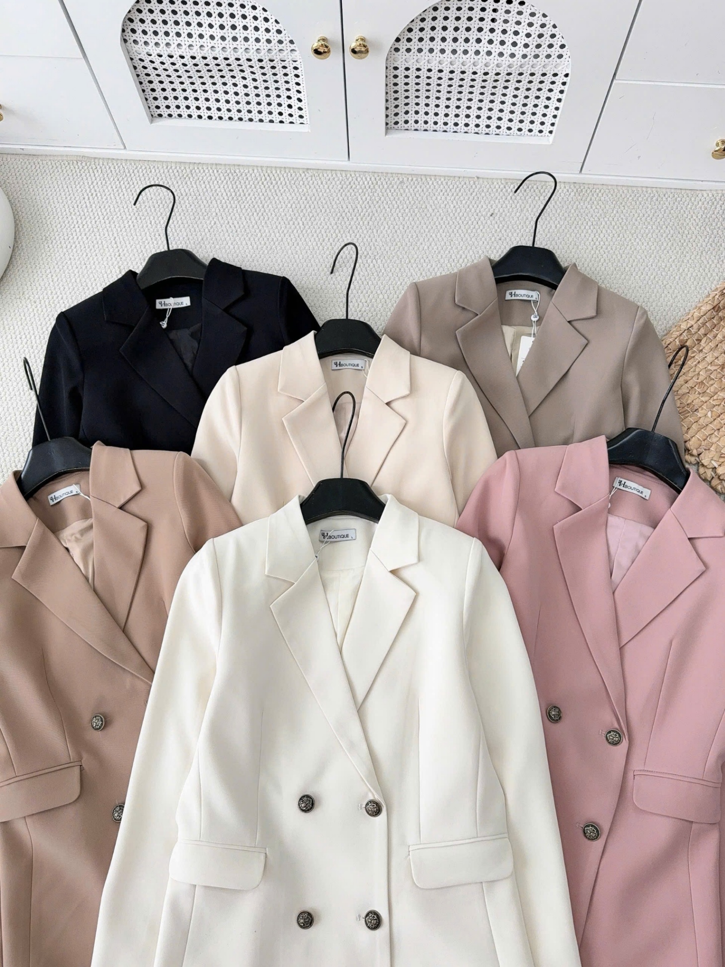 AV309 áo Blazer 4 cúc đồng