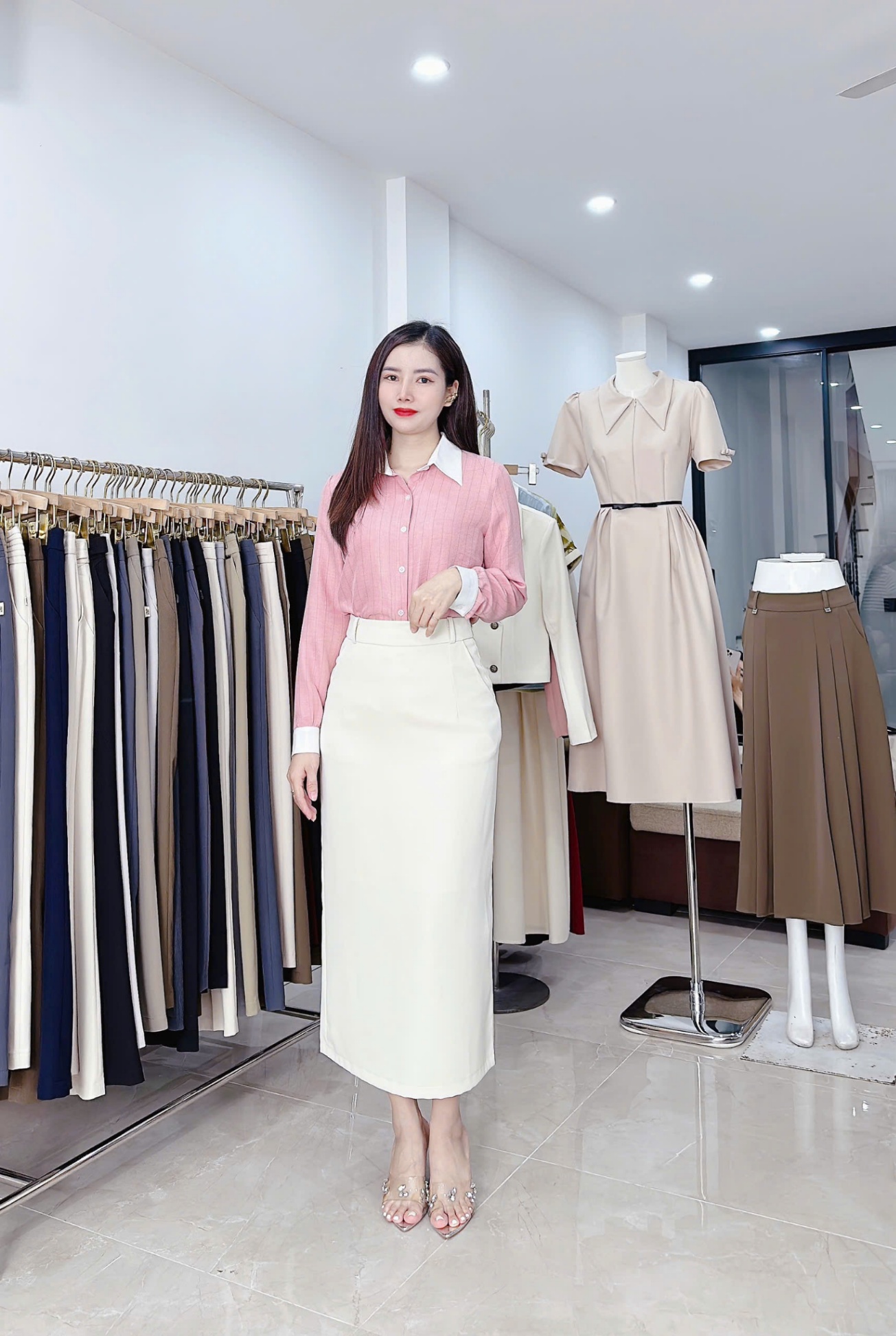A339 Áo sơ mi kẻ tay dài
