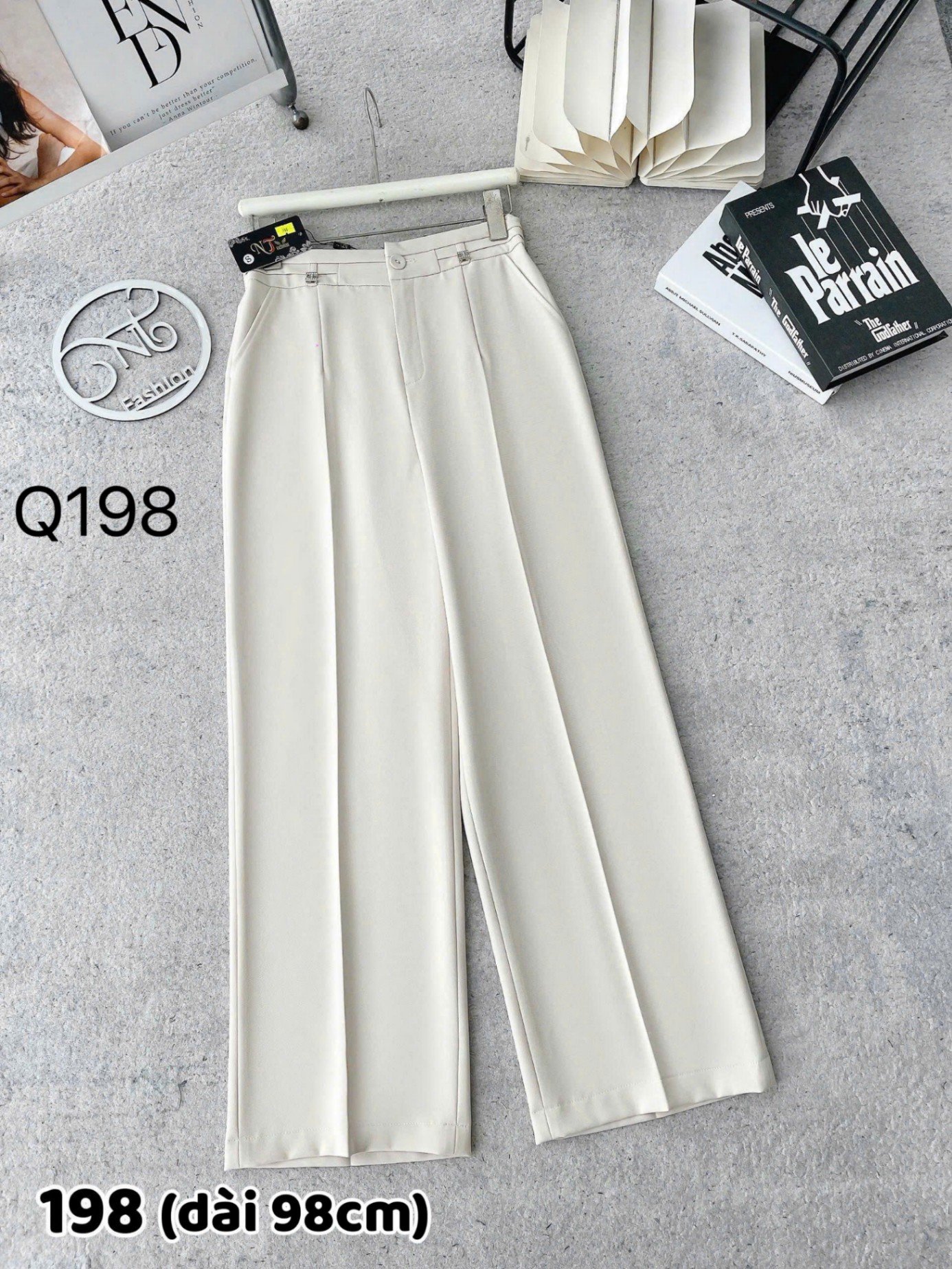 Q198 quần xuông đá H dài 98