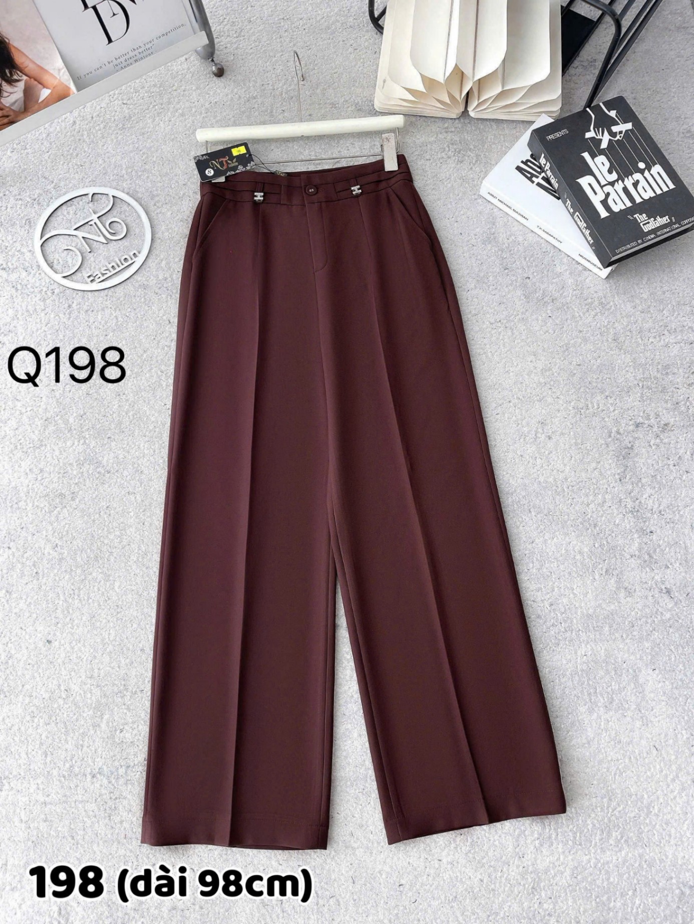 Q198 quần xuông đá H dài 98