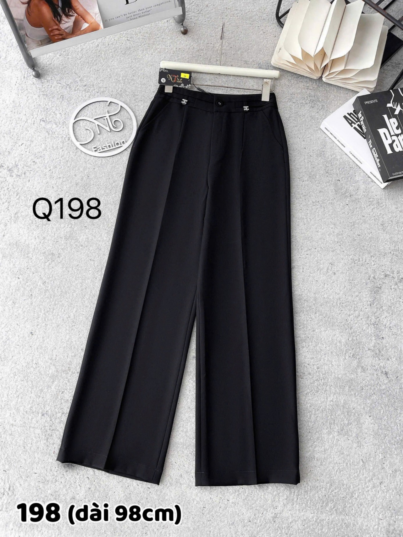 Q198 quần xuông đá H dài 98