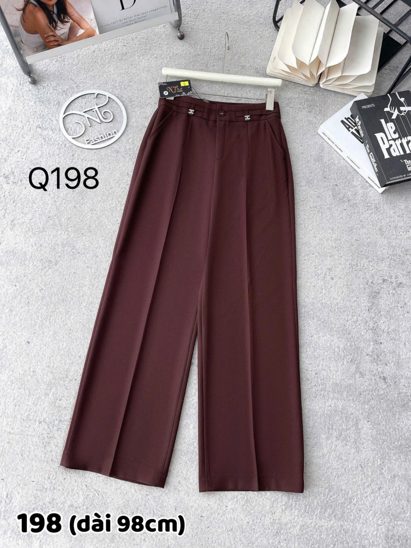 Q198 quần xuông đá H dài 98