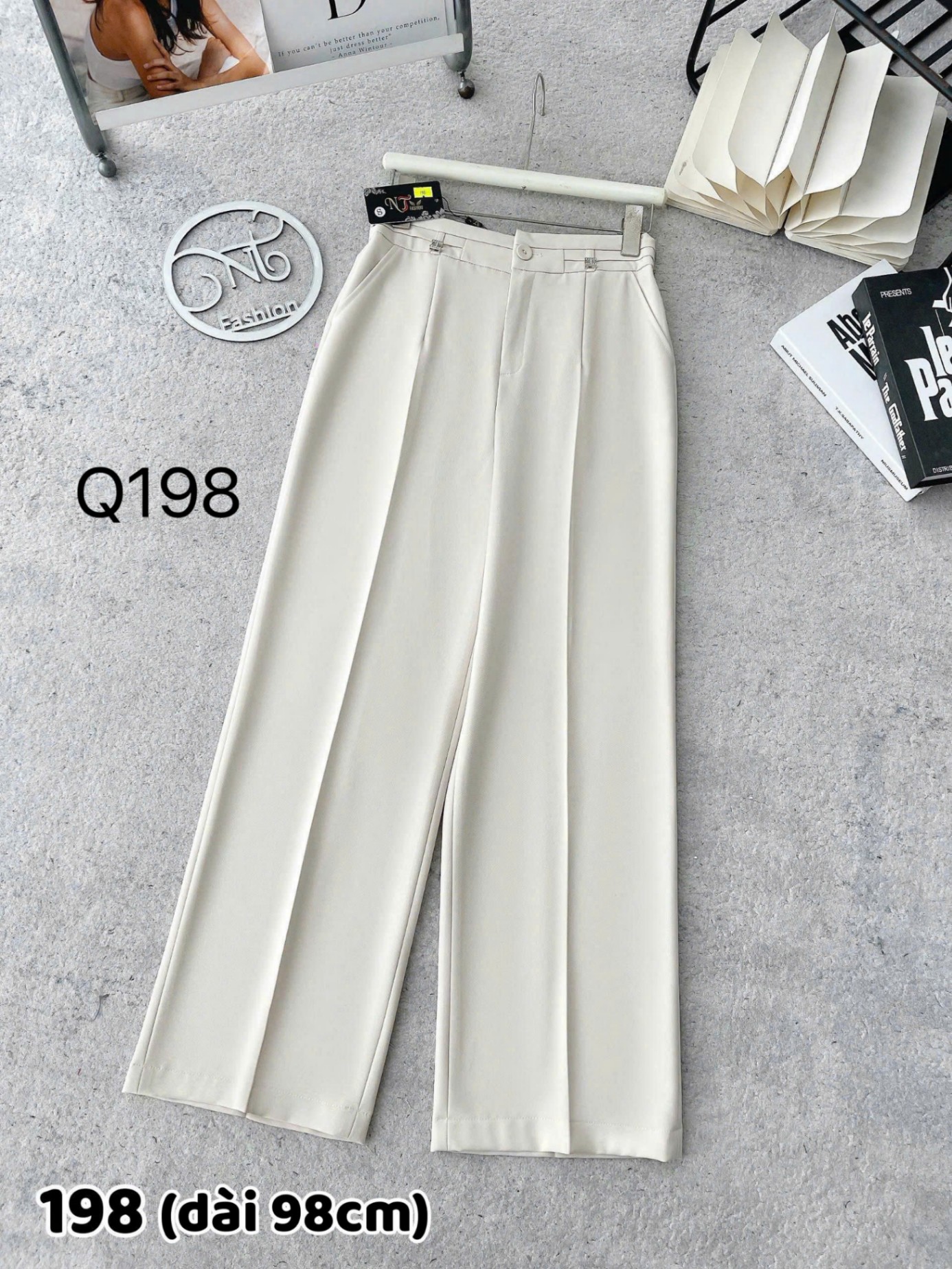 Q198 quần xuông đá H dài 98
