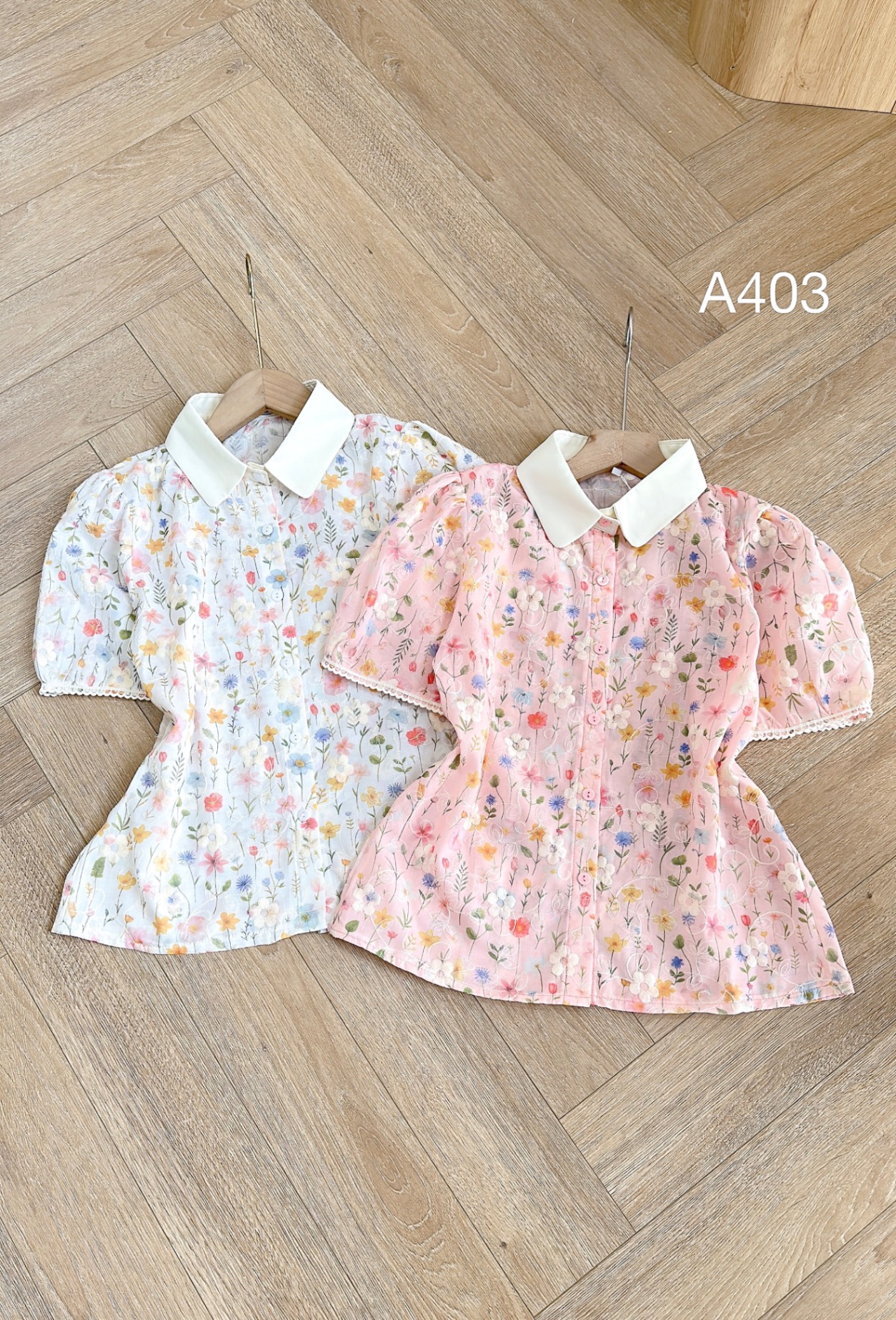 A403 áo ren hoa sắc màu