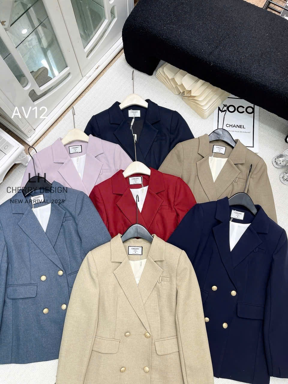 AV12 áo blazer 2 lớp 4 cúc đồng
