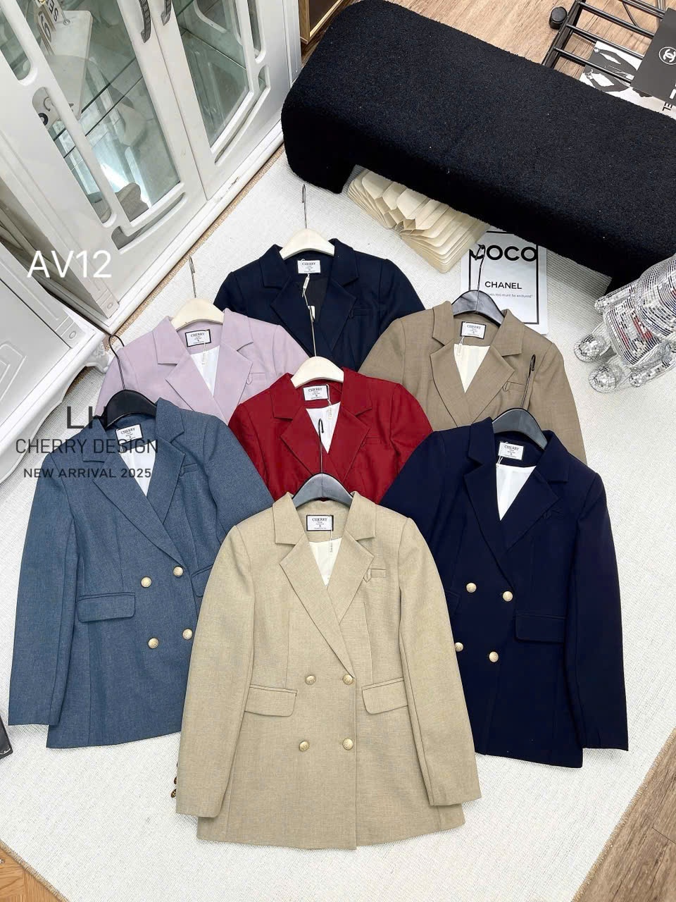 AV12 áo blazer 2 lớp 4 cúc đồng