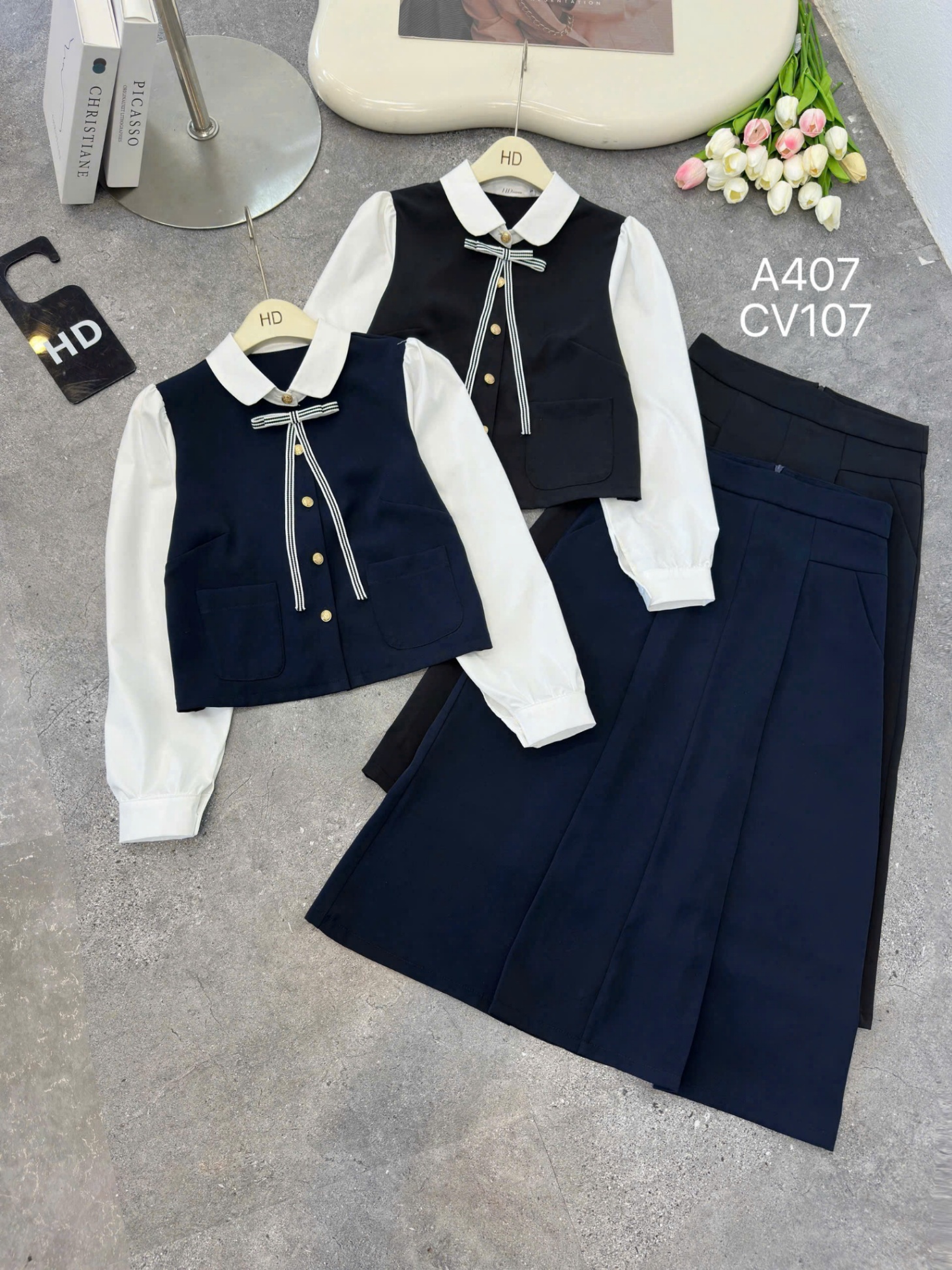 CV107 cv xòe ly giữa