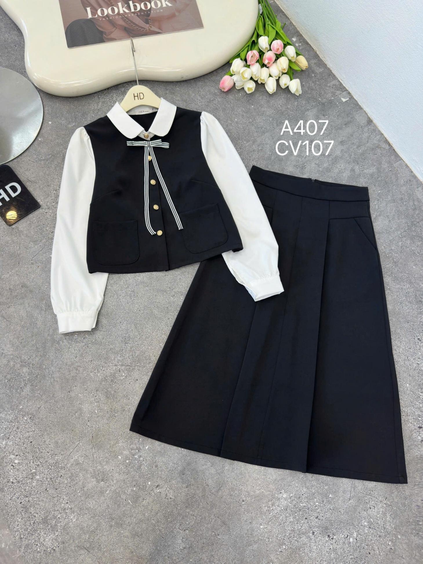 CV107 cv xòe ly giữa