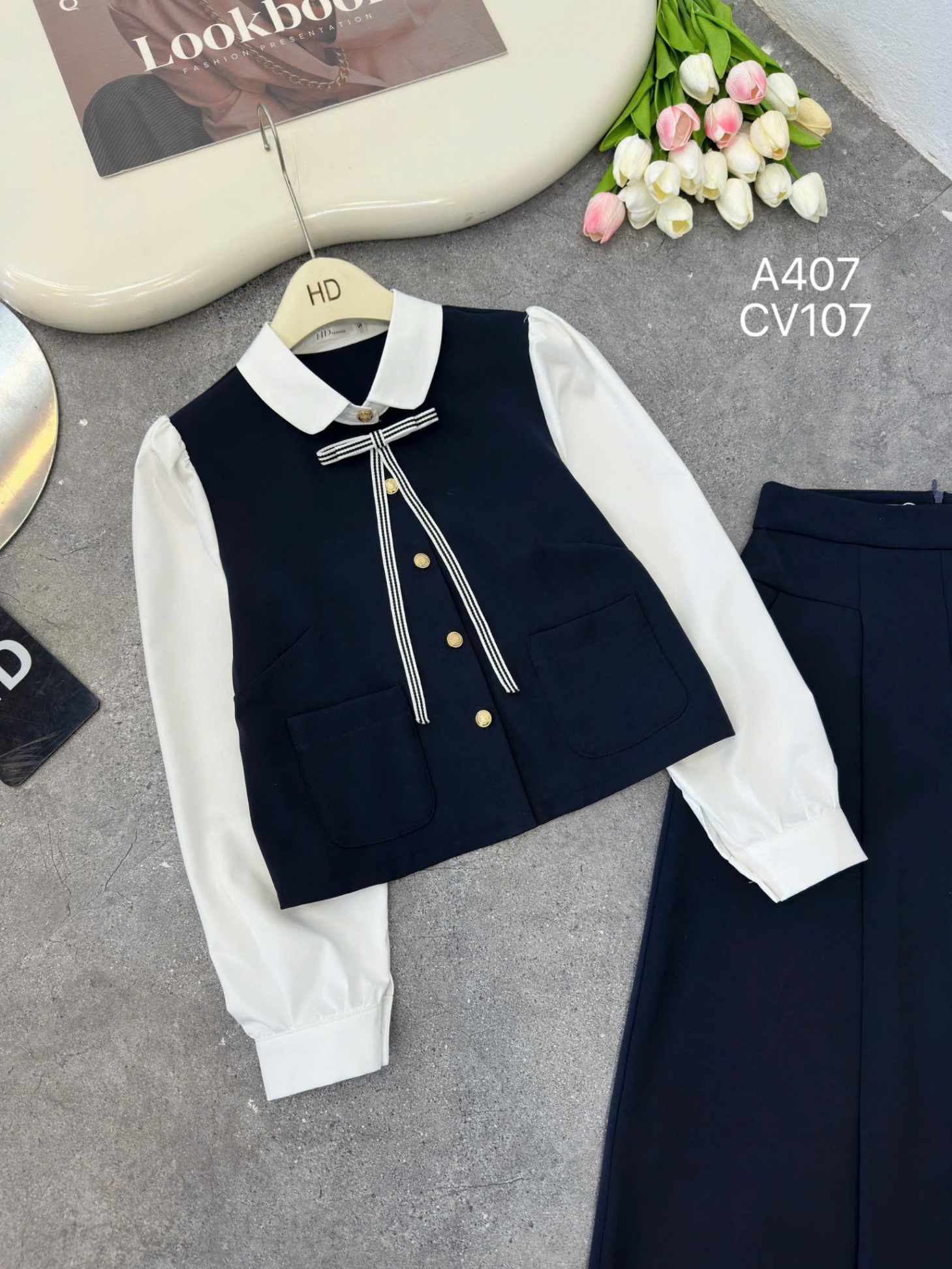 CV107 cv xòe ly giữa