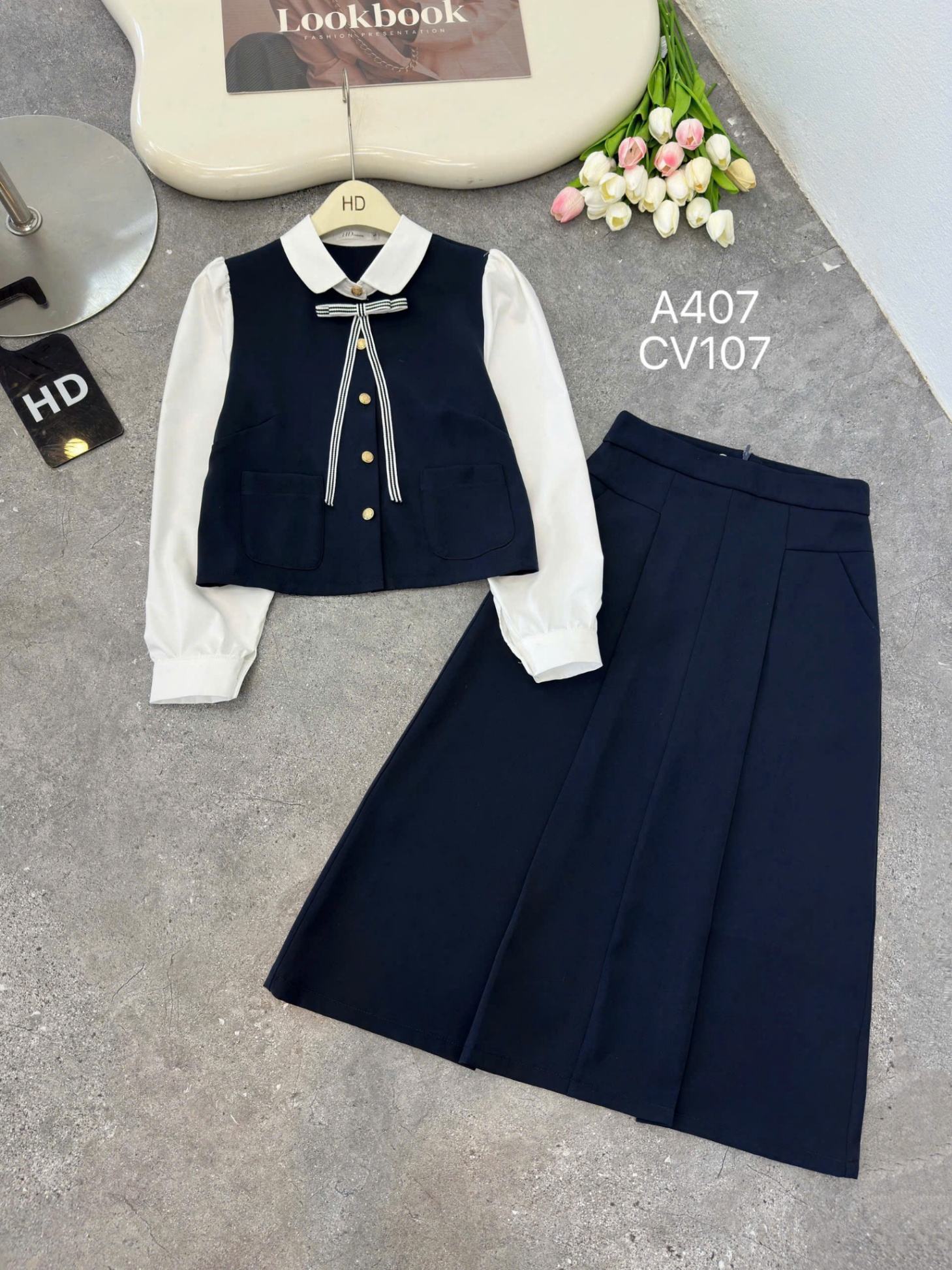 CV107 cv xòe ly giữa