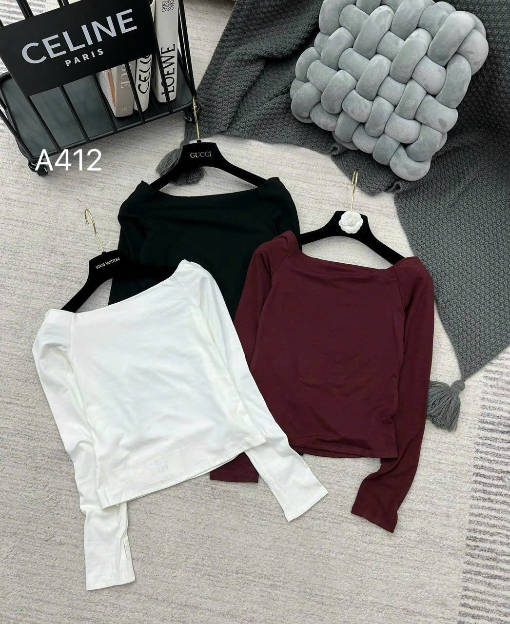 A412 áo giữ nhiệt trễ vai