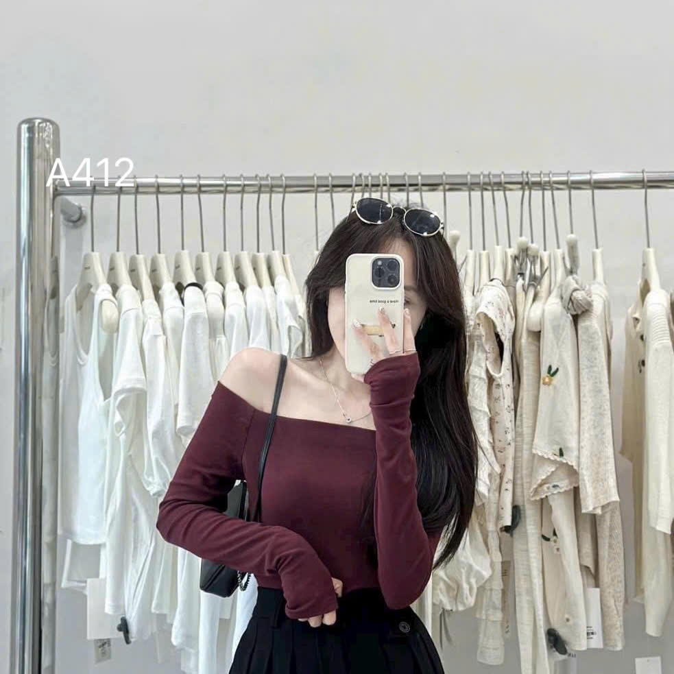 A412 áo giữ nhiệt trễ vai