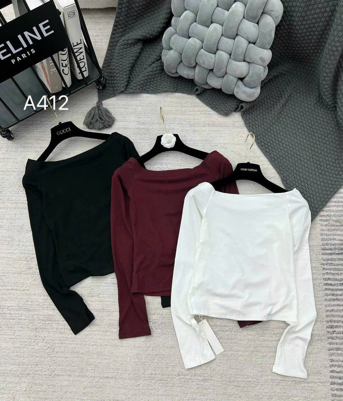 A412 áo giữ nhiệt trễ vai