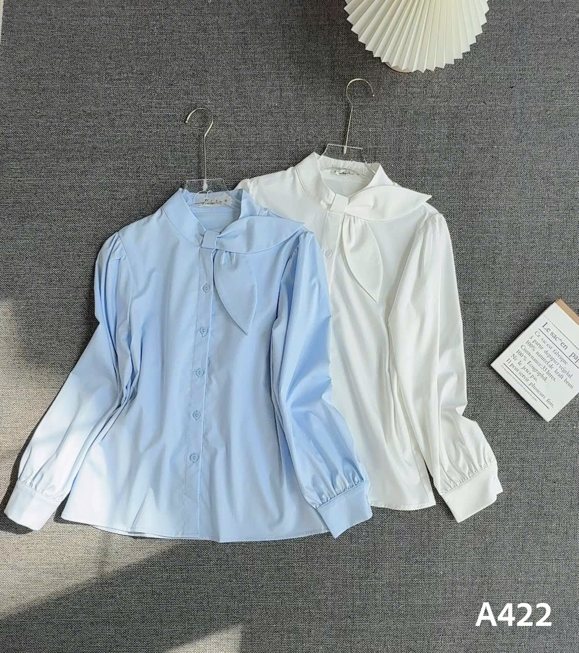 A422 Áo sơ mi dài tay cổ 2 lá