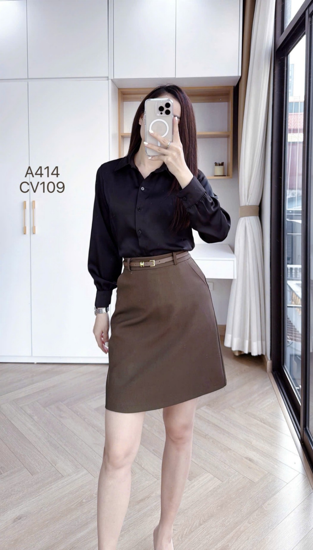 CV109 Chân váy A ngắn 45cm