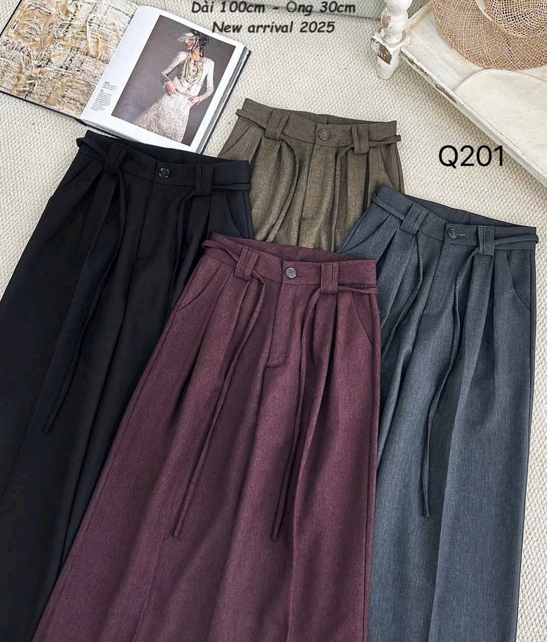 Q201 quần xuông 100 ống 30
