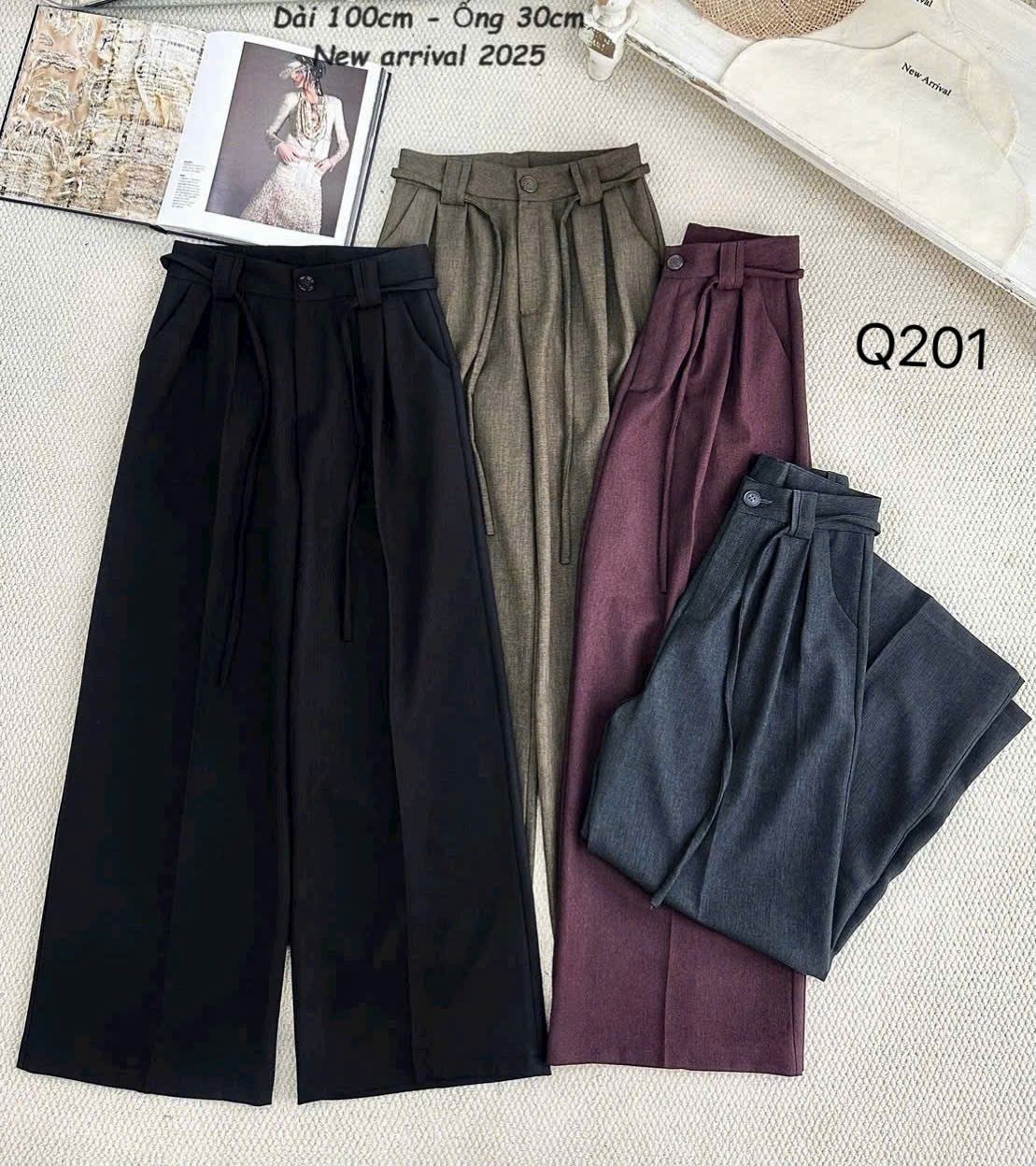 Q201 quần xuông 100 ống 30
