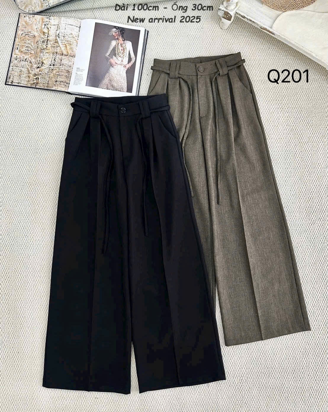 Q201 quần xuông 100 ống 30