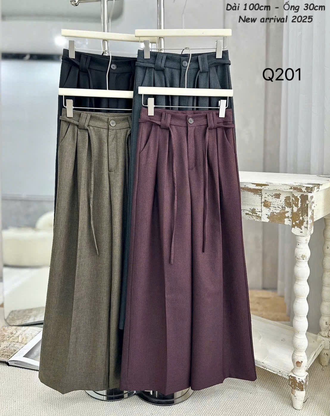 Q201 quần xuông 100 ống 30