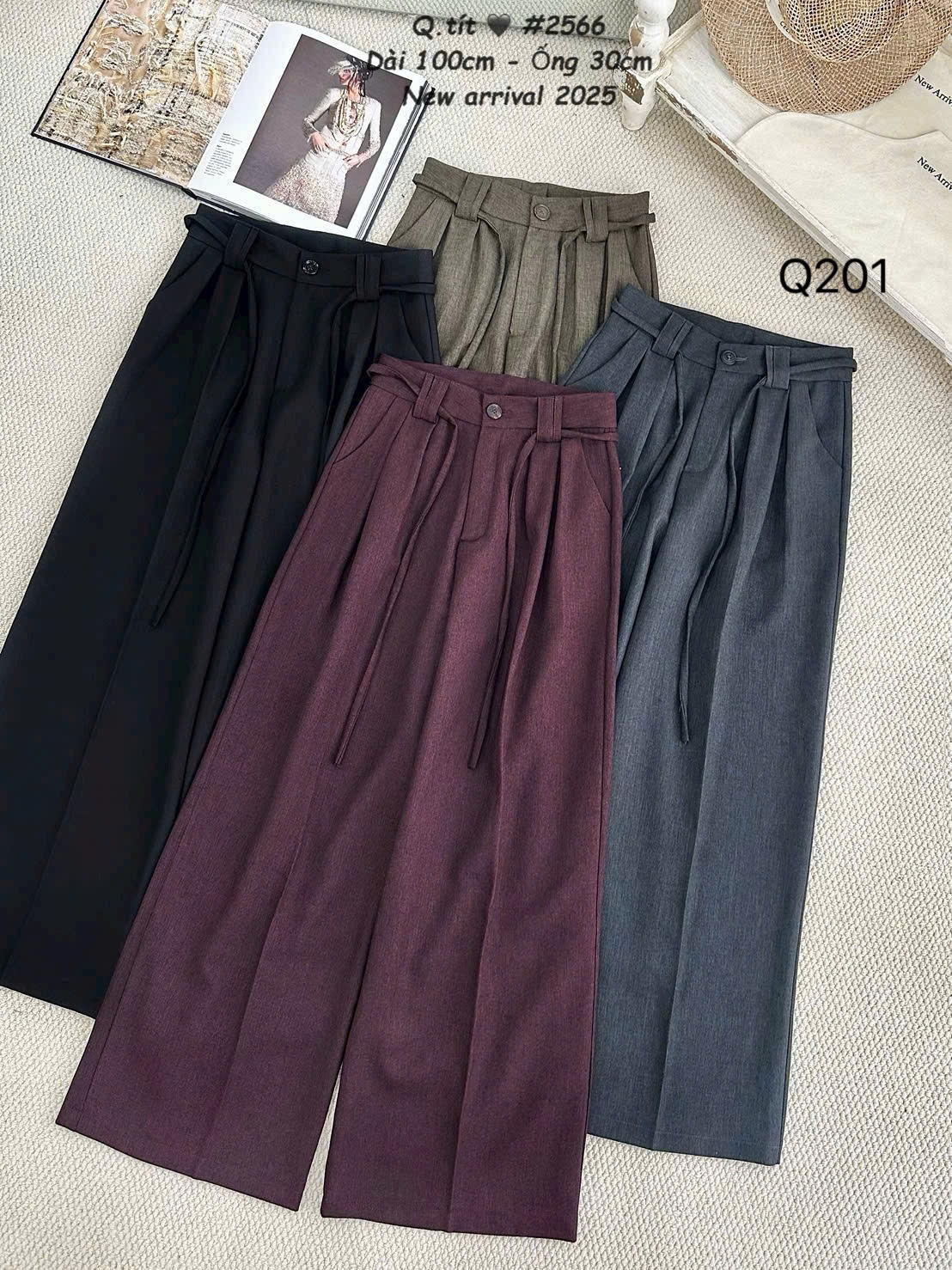 Q201 quần xuông 100 ống 30