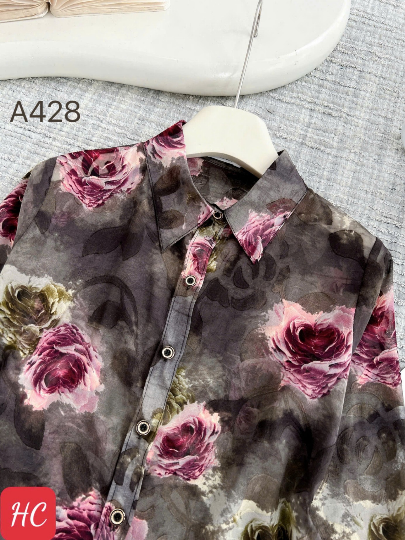 A428 áo hoa cổ đức