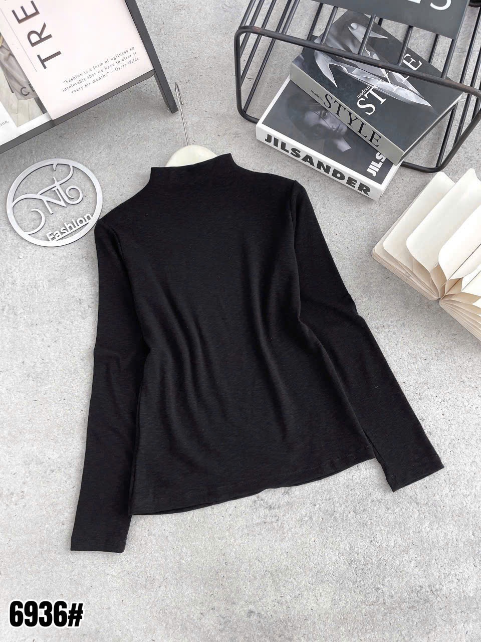 AN1 Áo giữ nhiệt cổ 3 phân tay dài