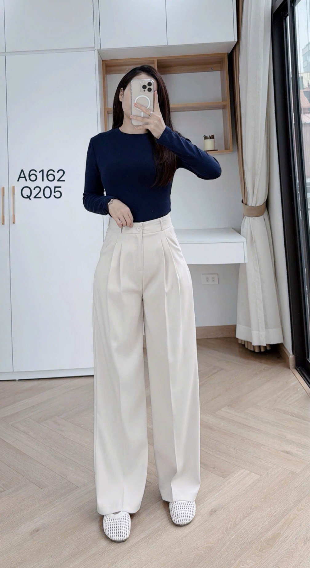 Q205 Quần xuông ly 1 cúc
