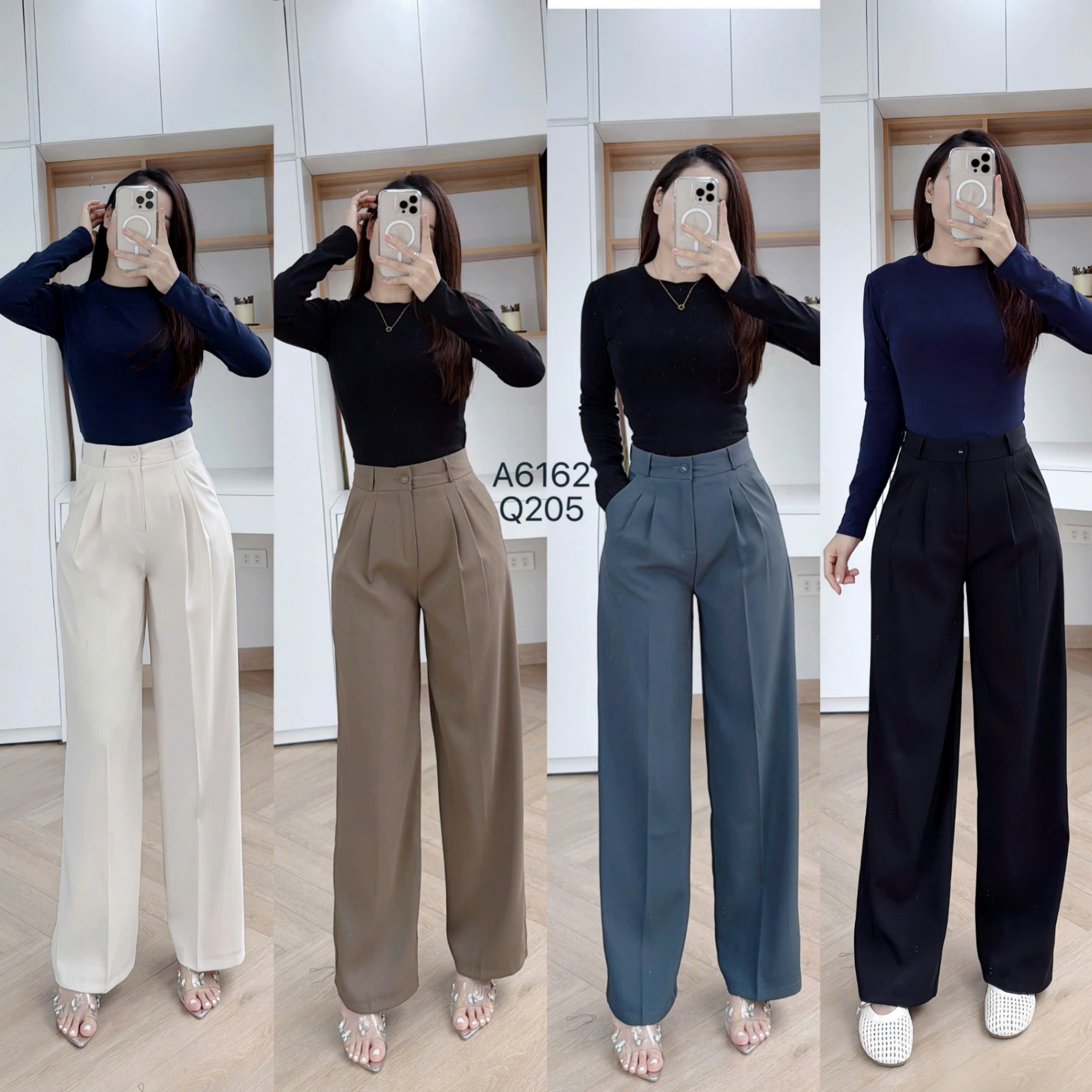 Q205 Quần xuông ly 1 cúc