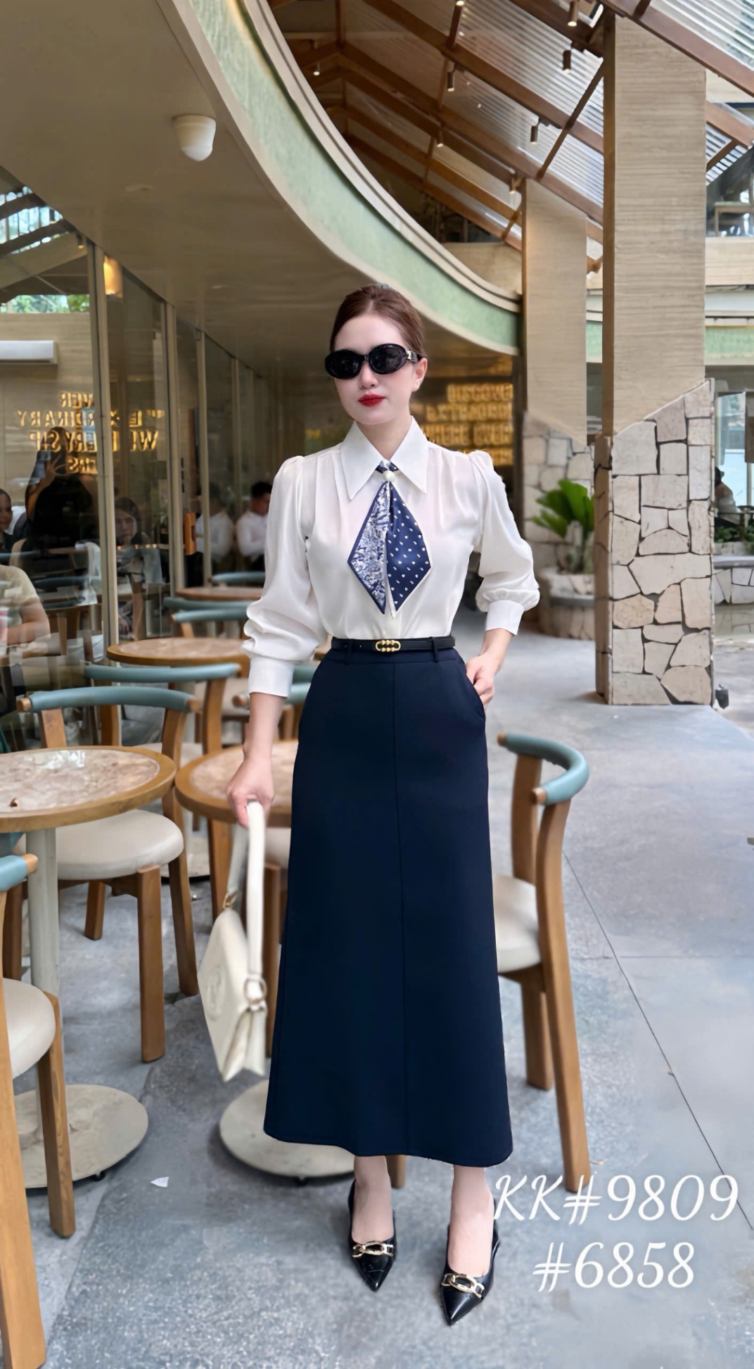 CV6858 cv dài QC kèm đai