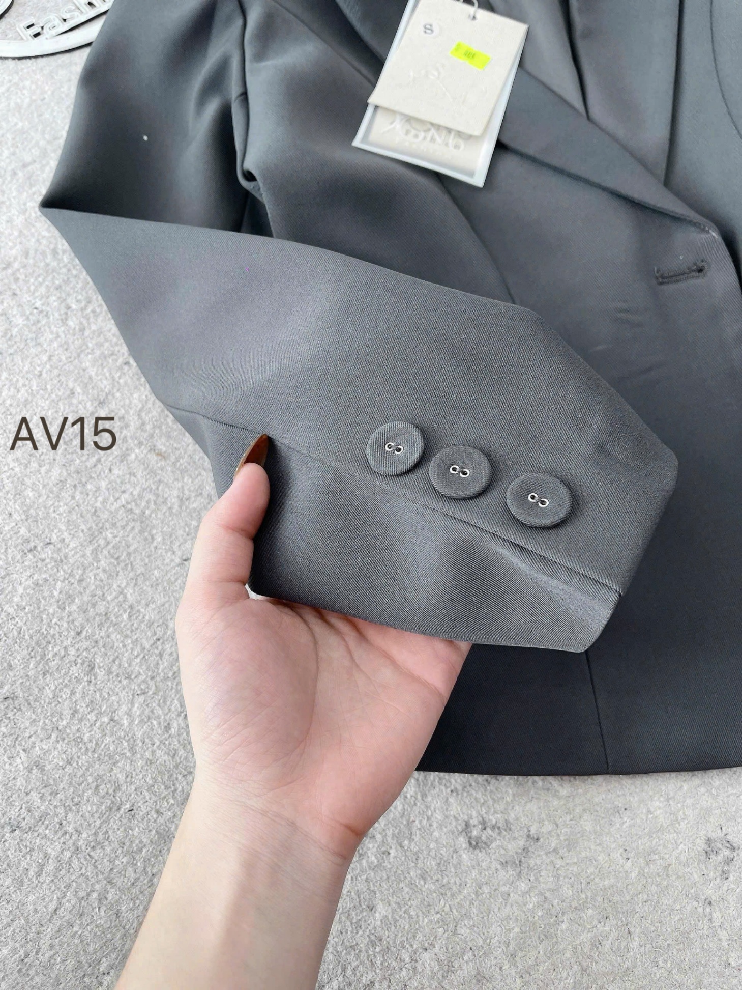 AV15 áo vest 2 lớp 1 cúc