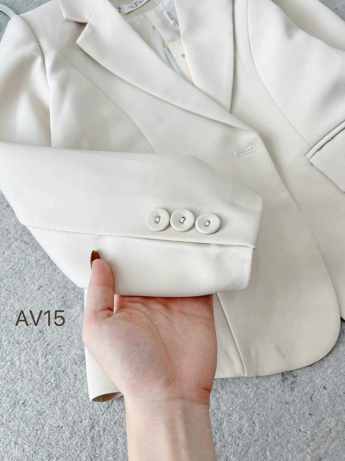 AV15 áo vest 2 lớp 1 cúc