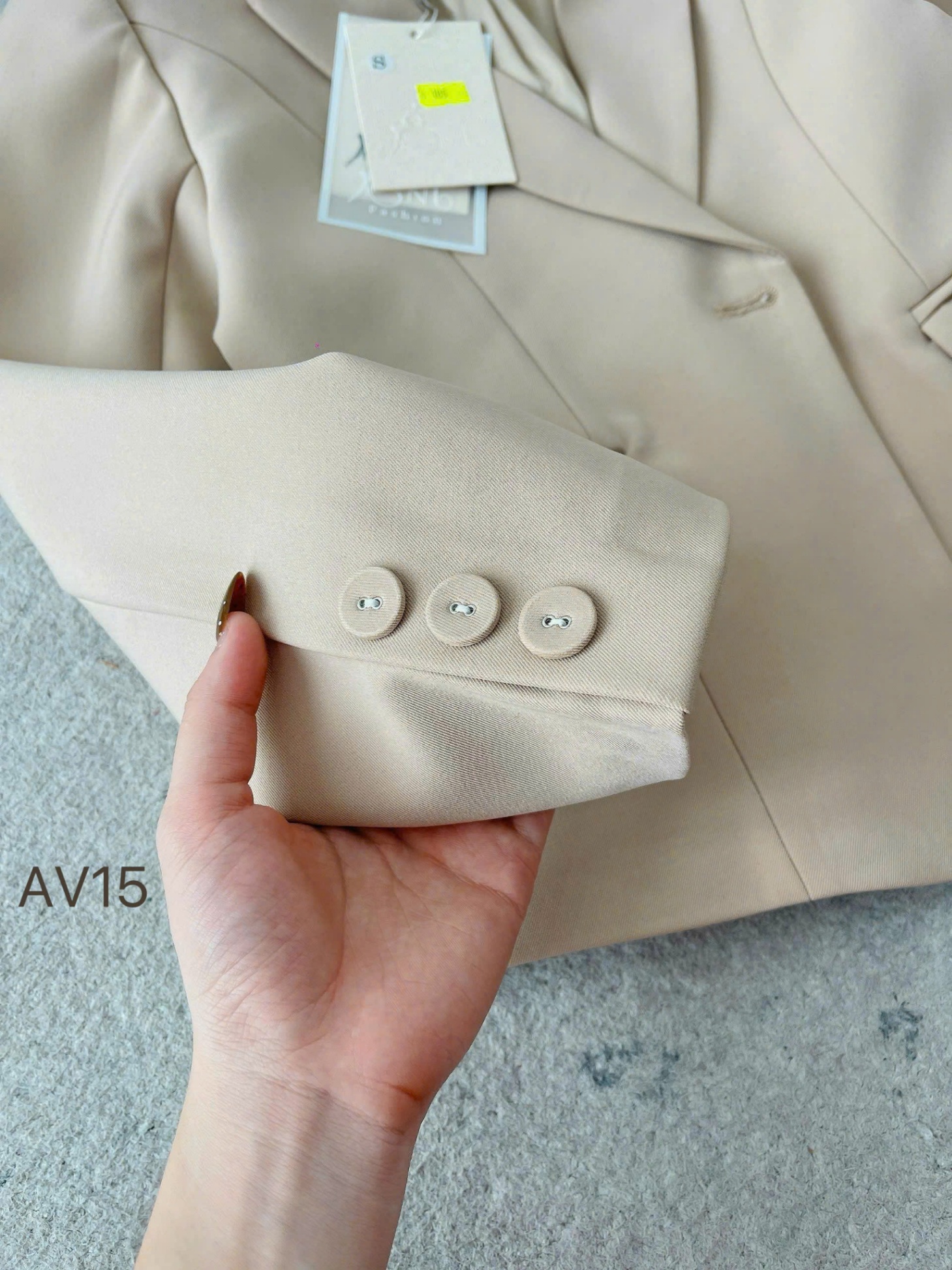 AV15 áo vest 2 lớp 1 cúc