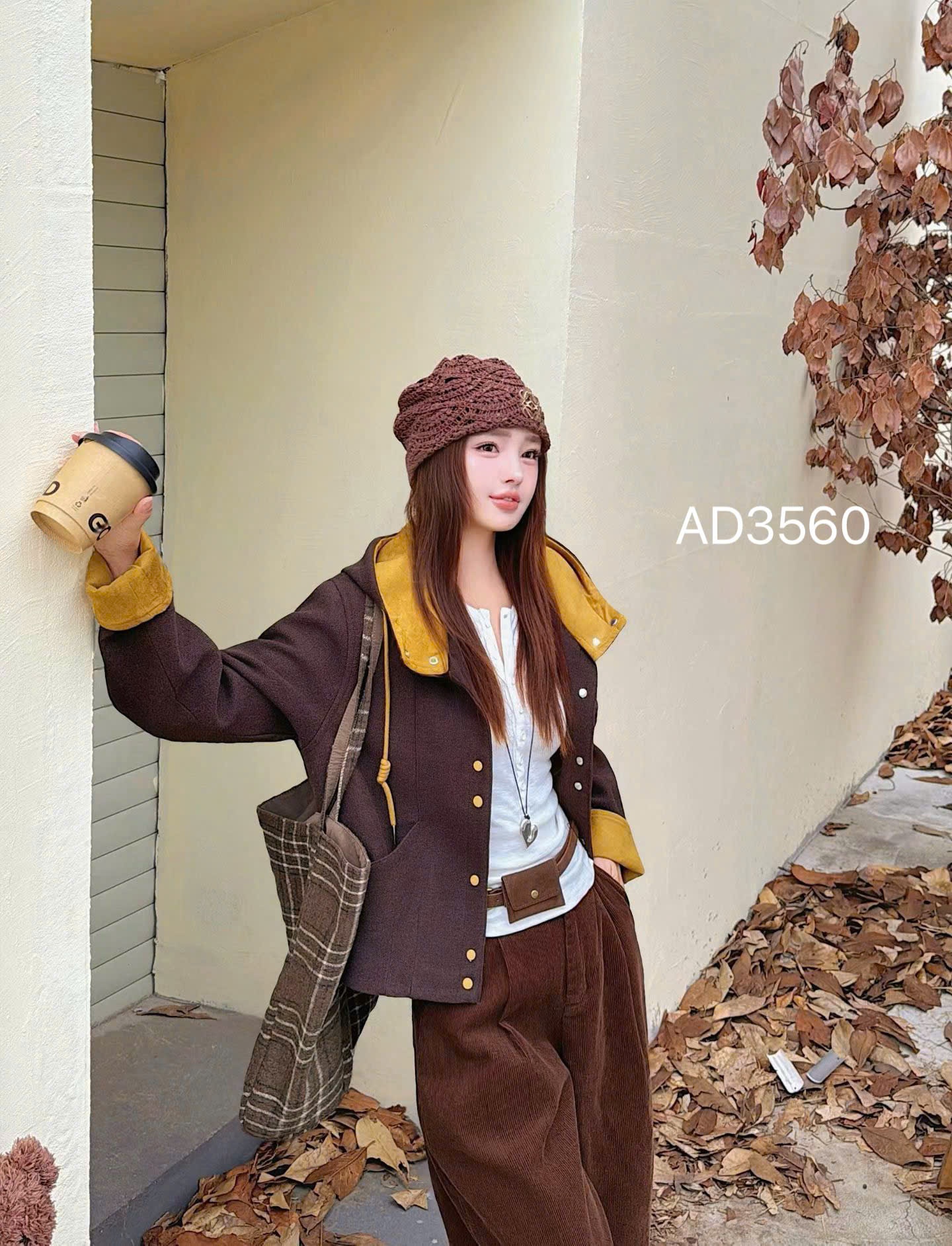 AD3560 áo dạ có mũ