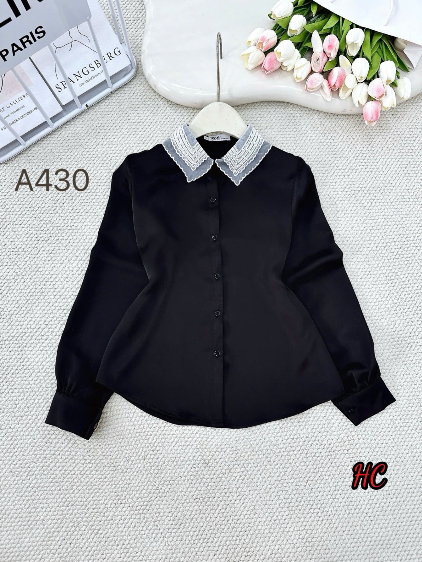 A430 áo cổ ngọc trai