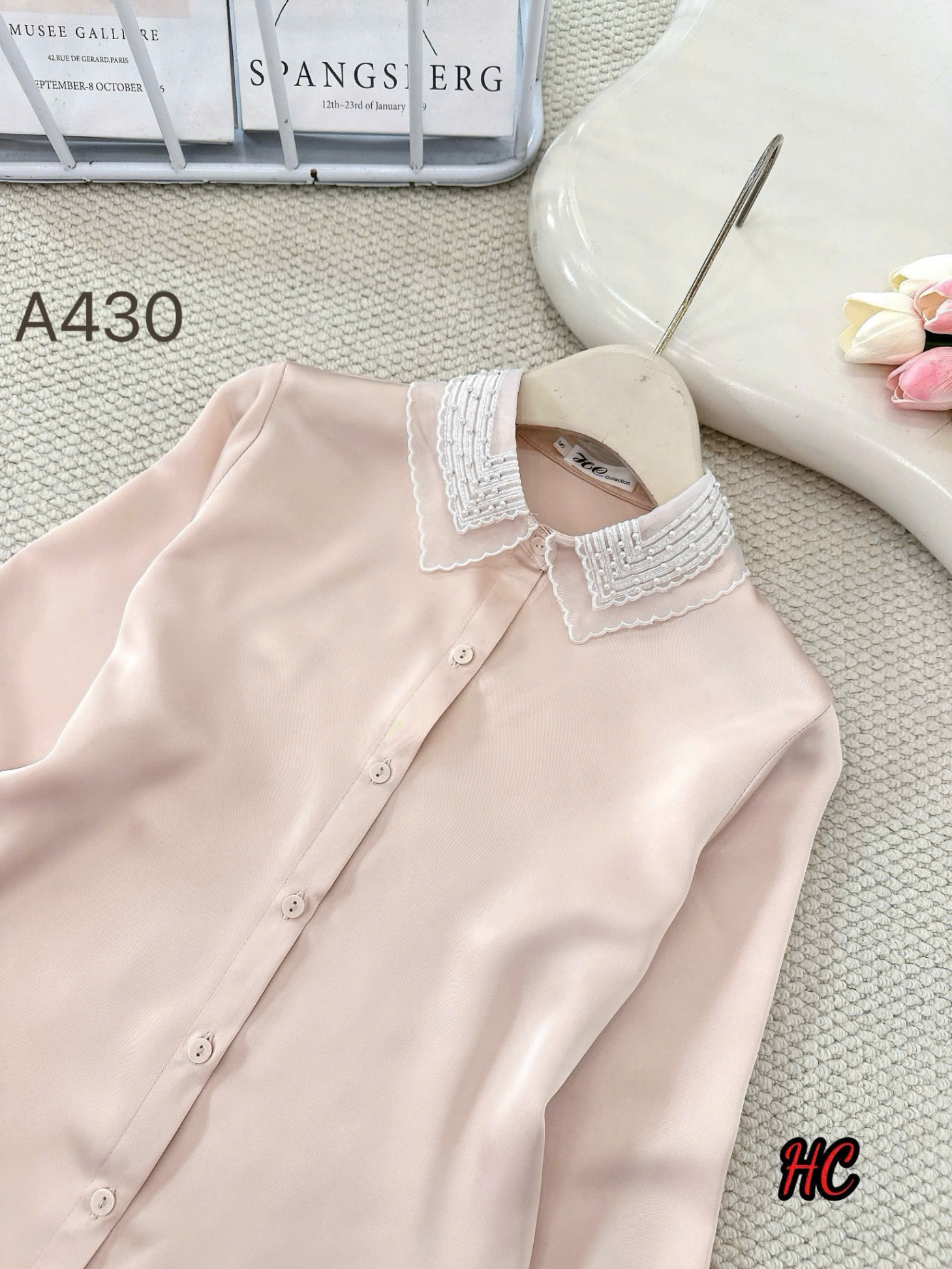 A430 áo cổ ngọc trai