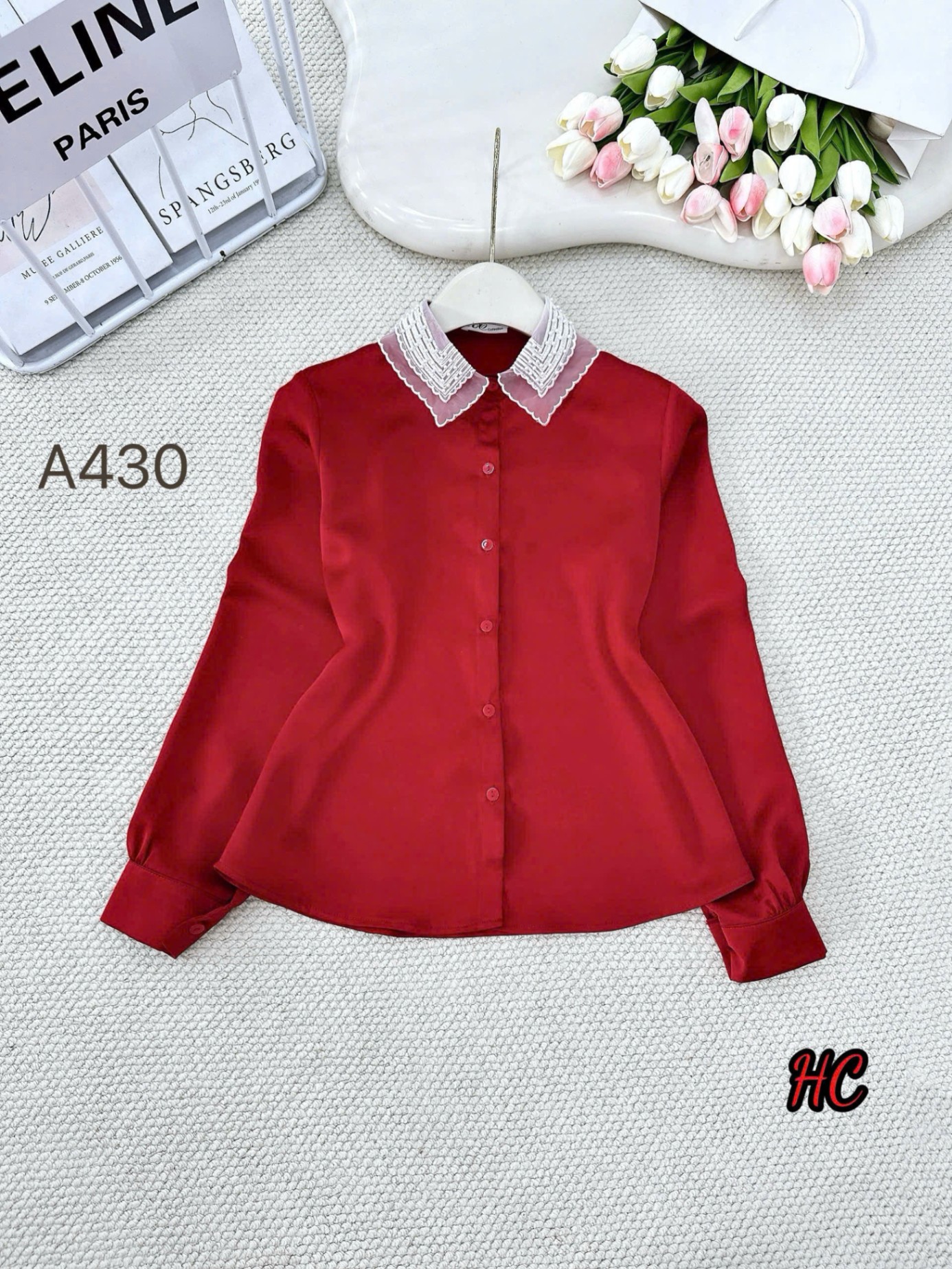 A430 áo cổ ngọc trai