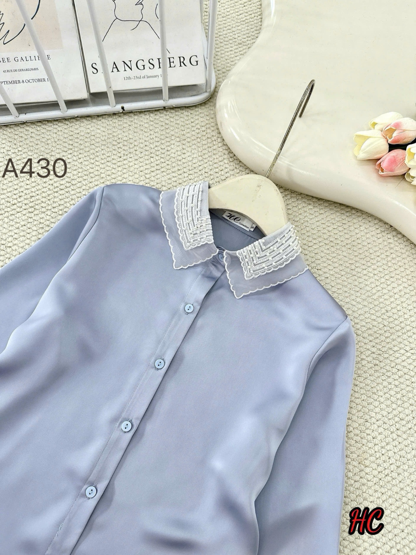 A430 áo cổ ngọc trai