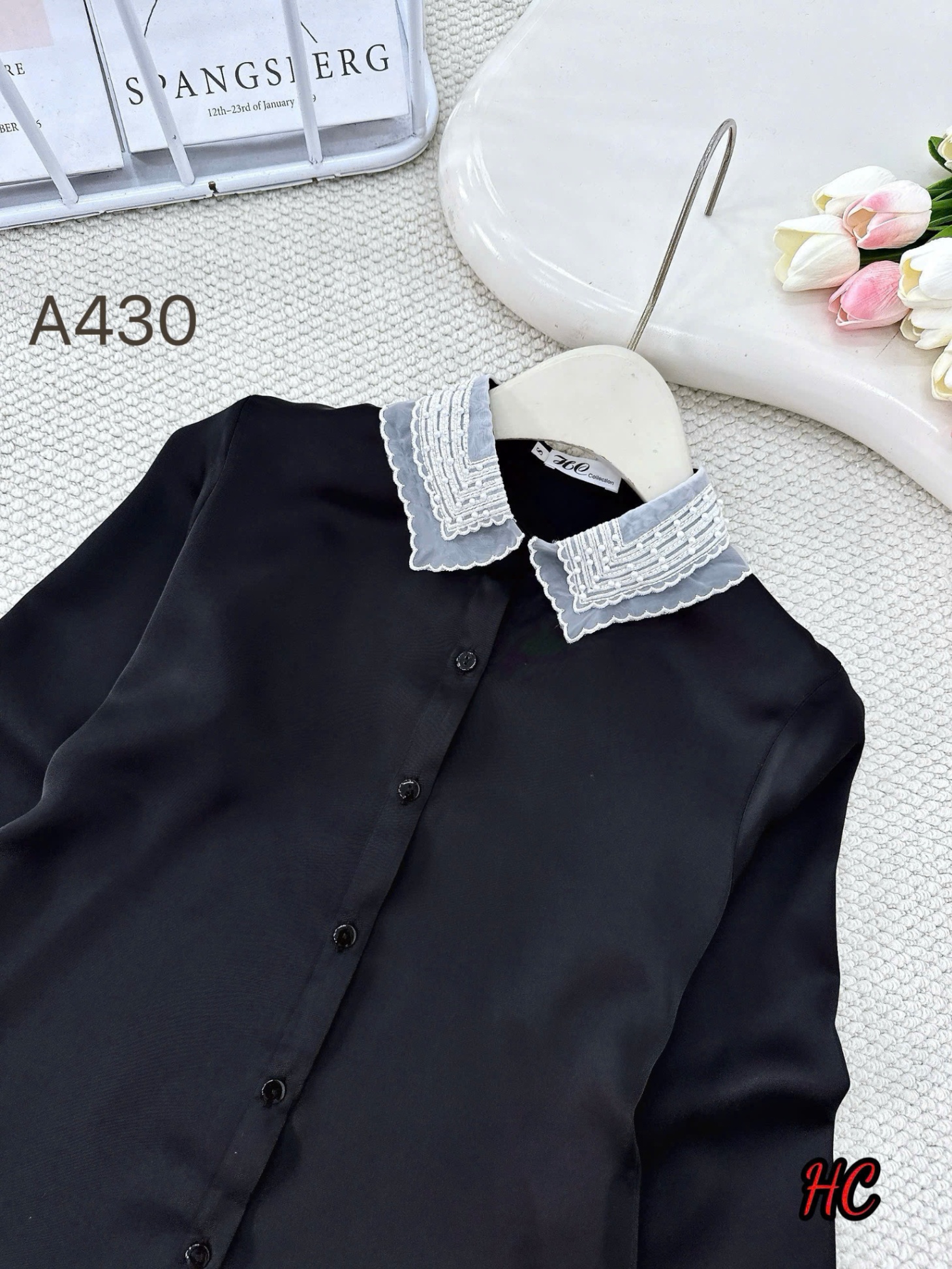 A430 áo cổ ngọc trai