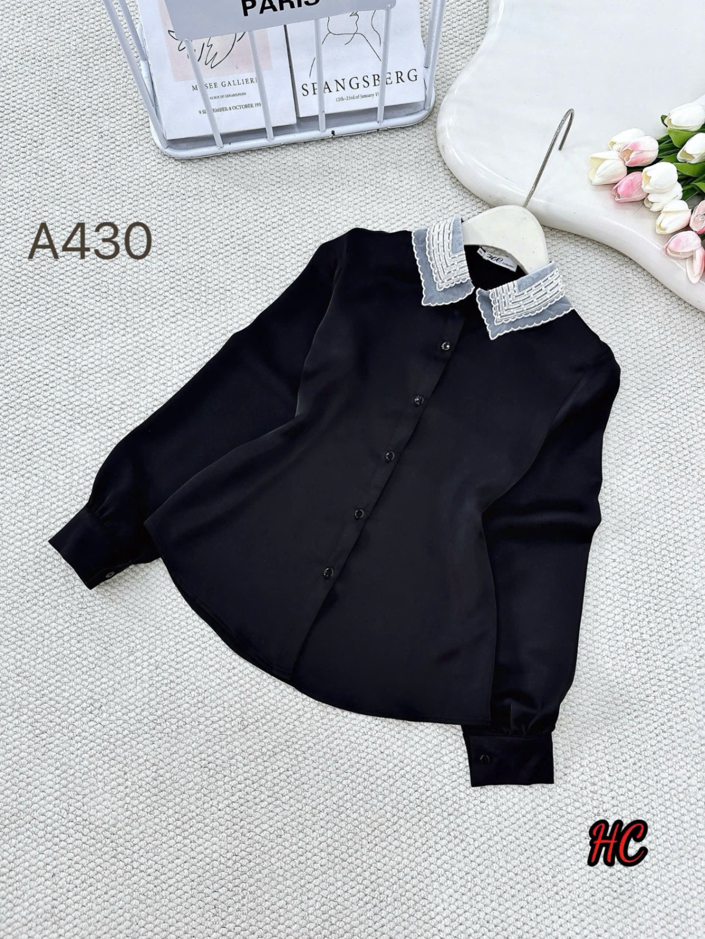 A430 áo cổ ngọc trai