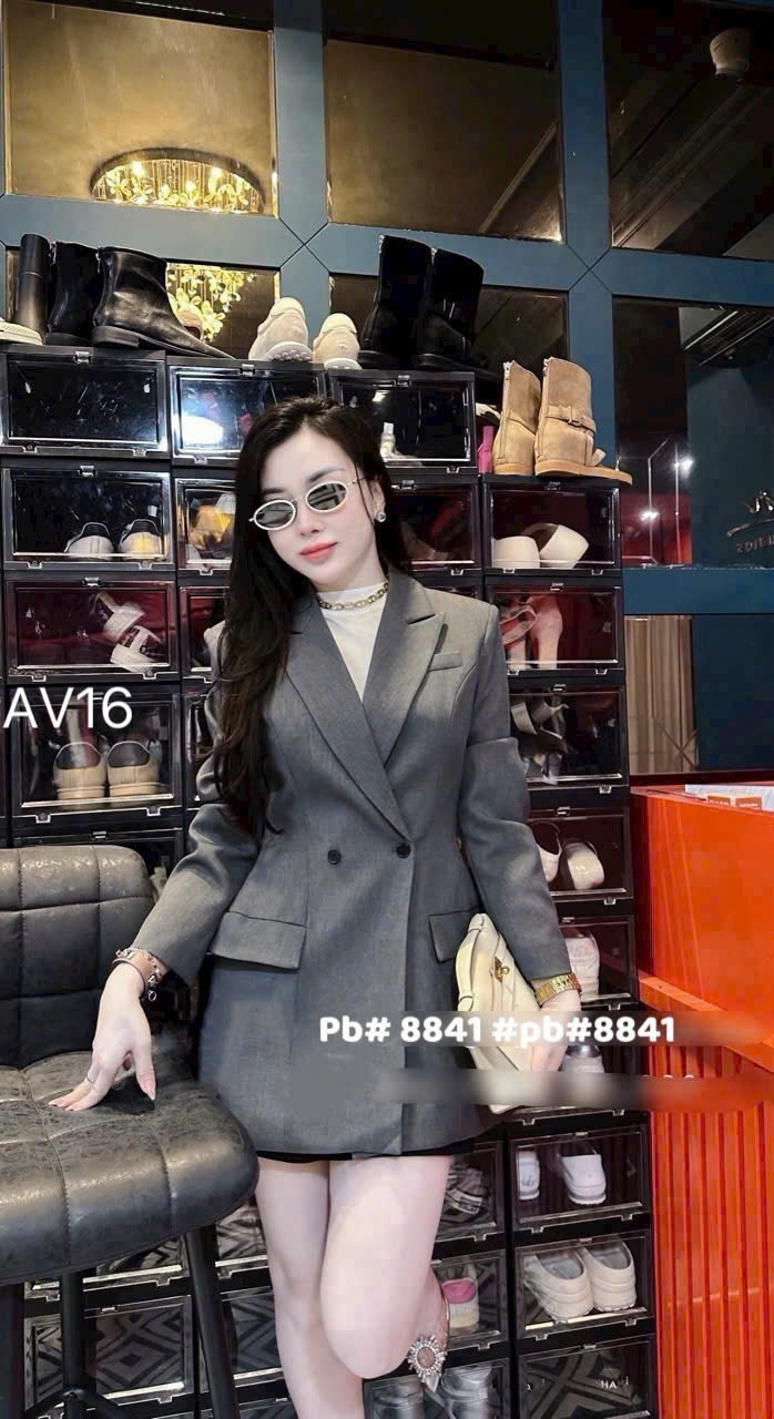 AV16 áo vest ly eo 2 cúc