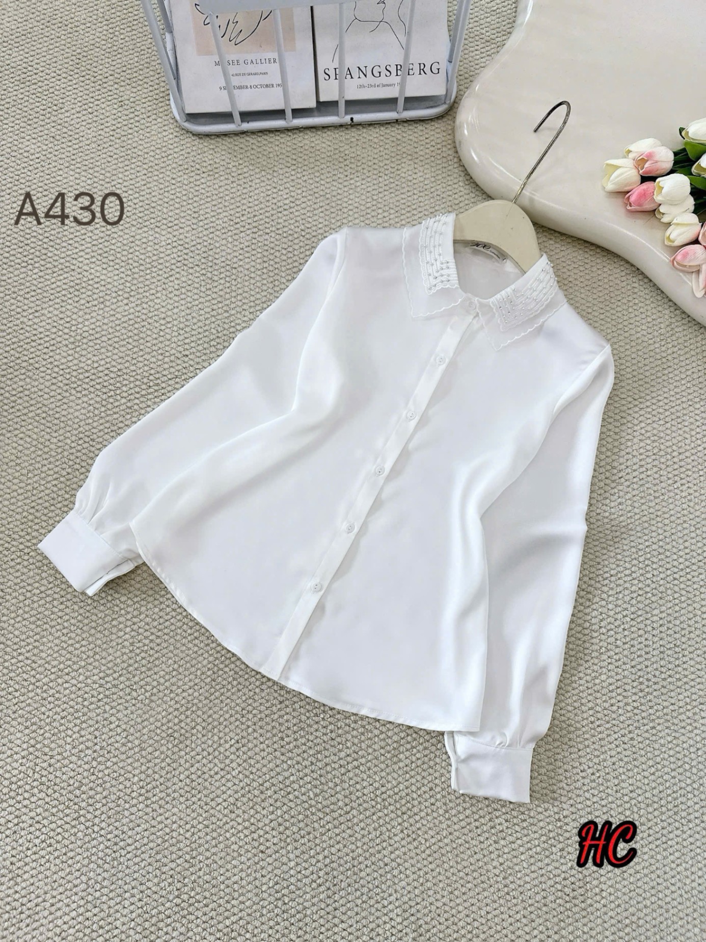 A430 áo cổ ngọc trai