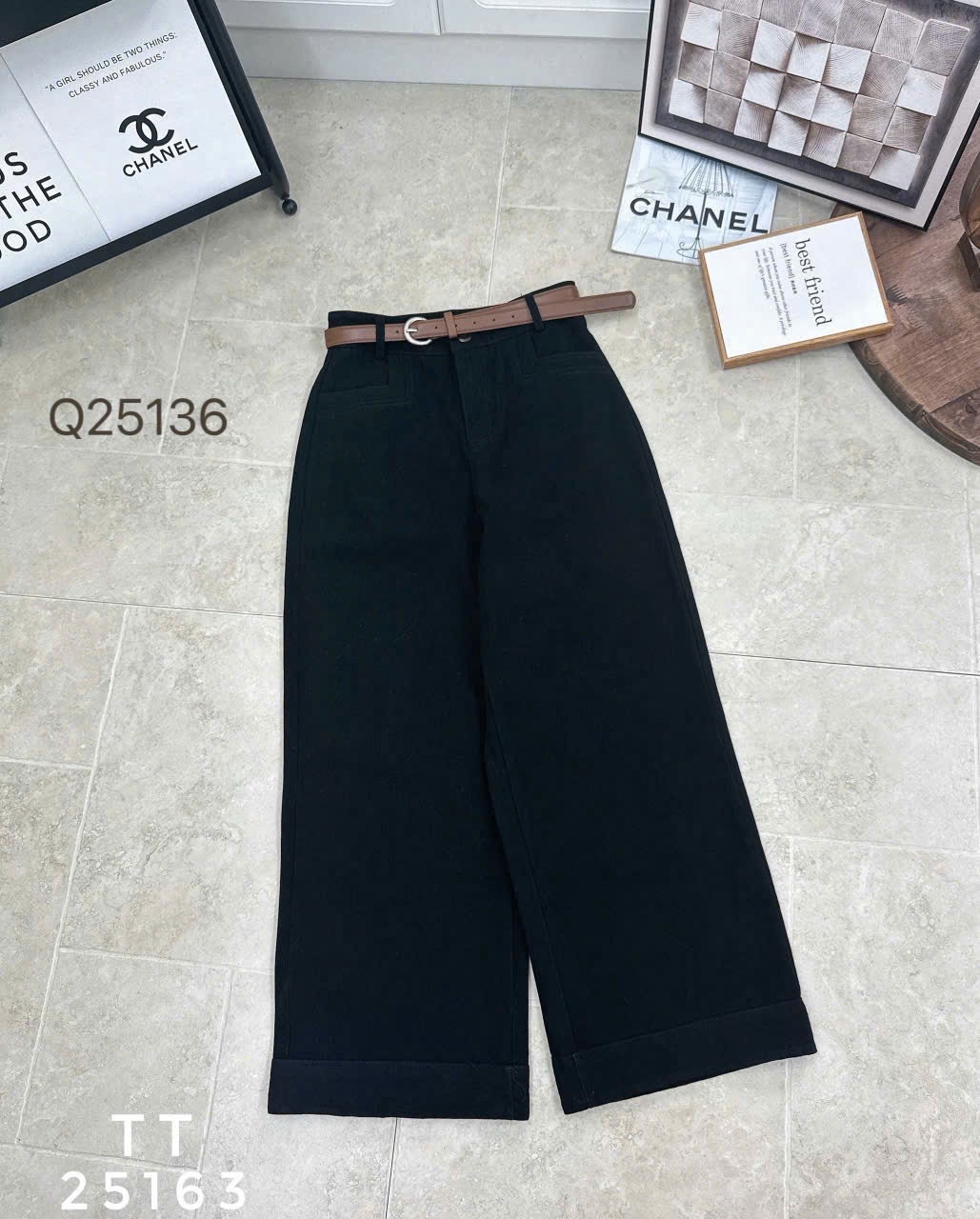 Q25163 quần thô dài 96 ổng 27 có đai