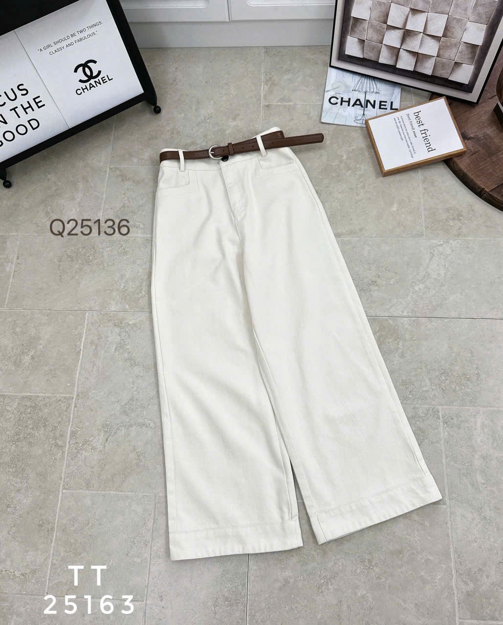 Q25163 quần thô dài 96 ổng 27 có đai